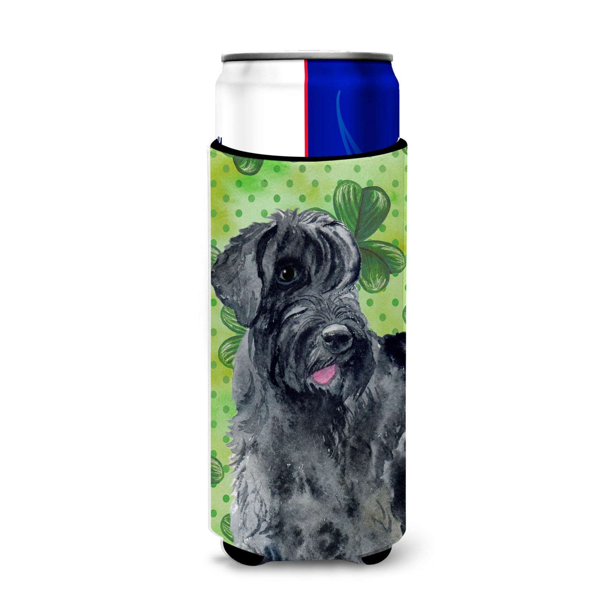 Caroline'S Treasures Giant Schnauzer St Patrick'S Decorative Can Hugger, Slim, Multicolor