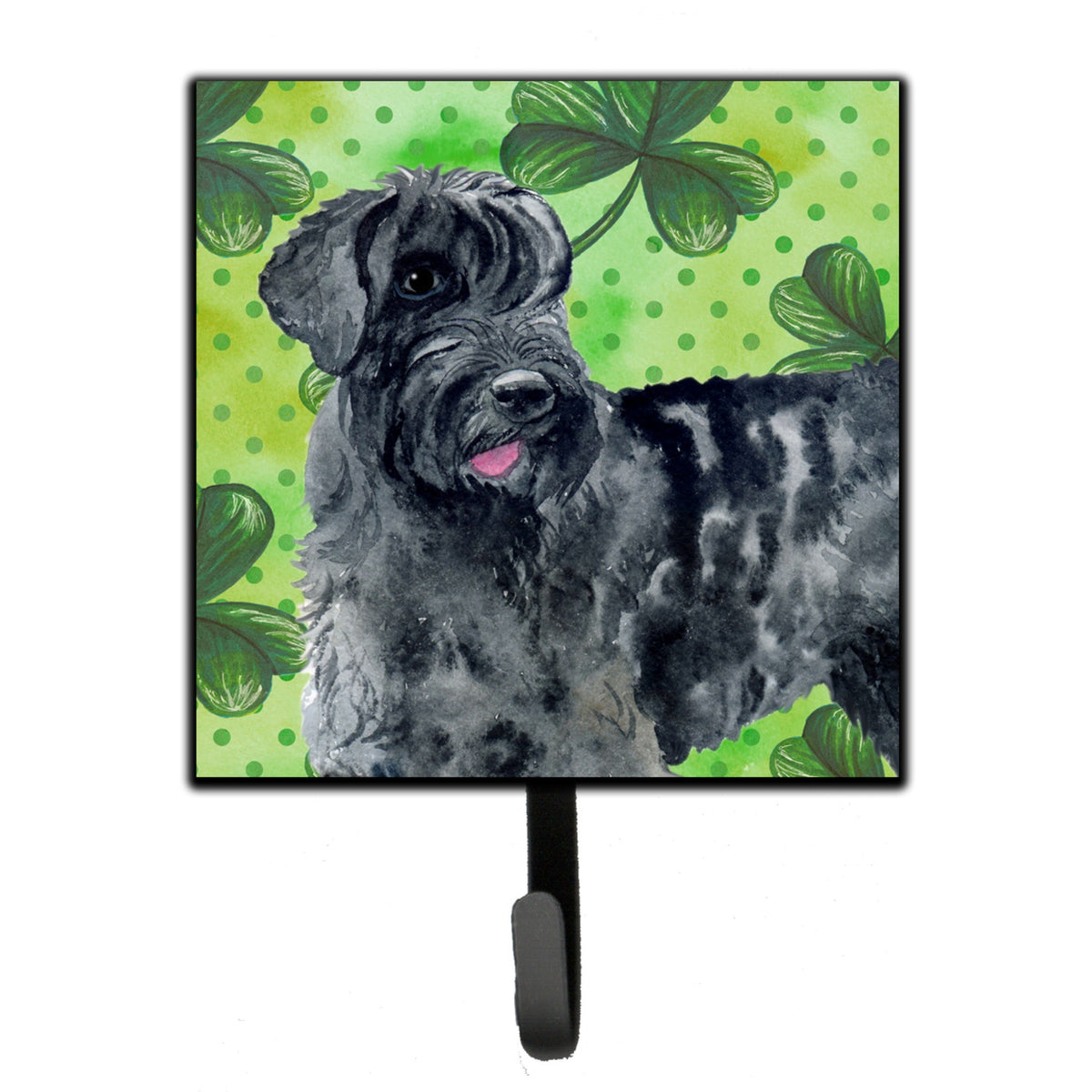 Caroline'S Treasures Giant Schnauzer St Patrick'S Wall Hook, Small, Multicolor
