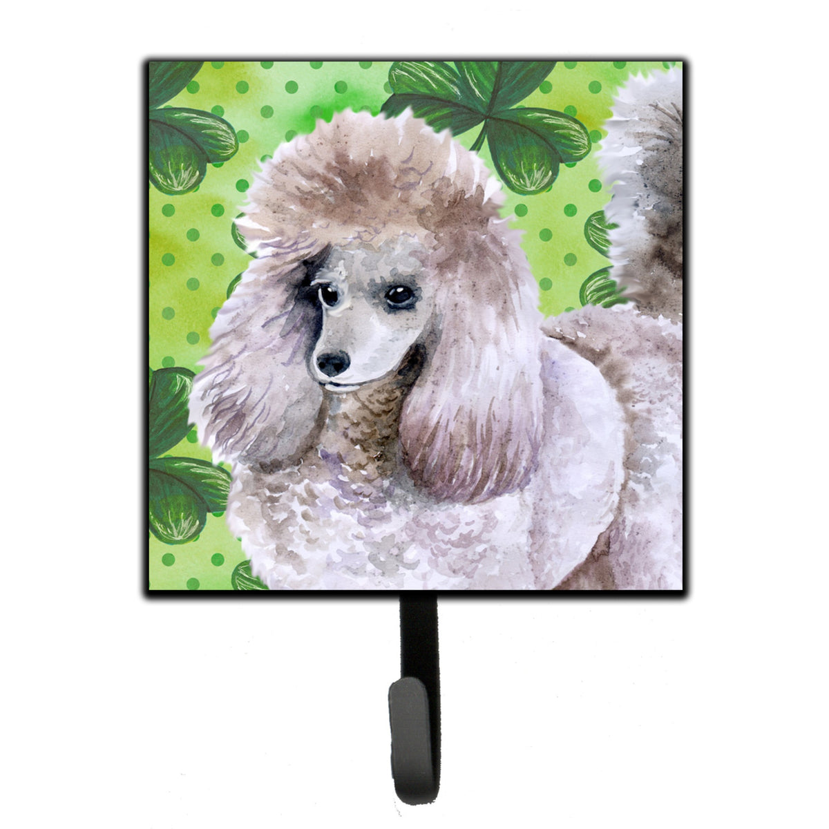 Caroline'S Treasures Poodle St Patrick'S Wall Hook, Small, Multicolor
