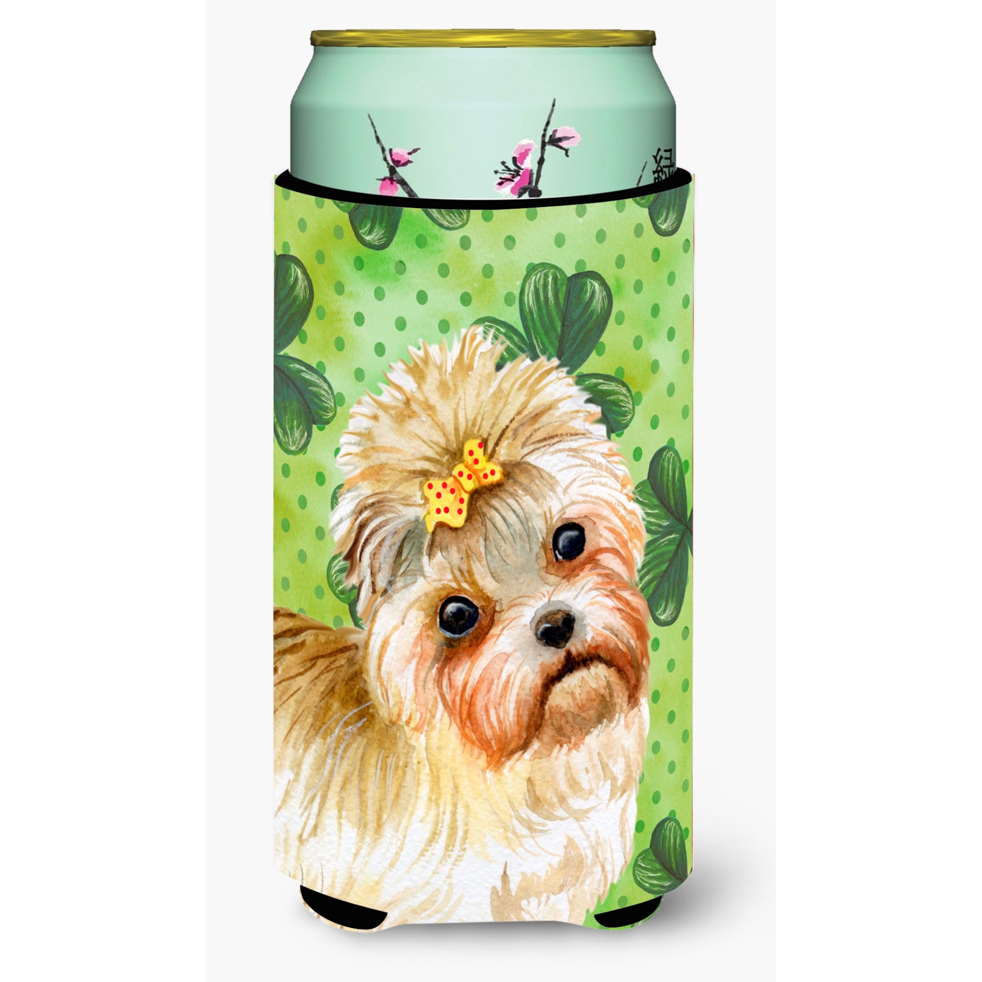 Caroline'S Treasures Morkie St Patrick'S Decorative Can Hugger, Tall Boy, Multicolor