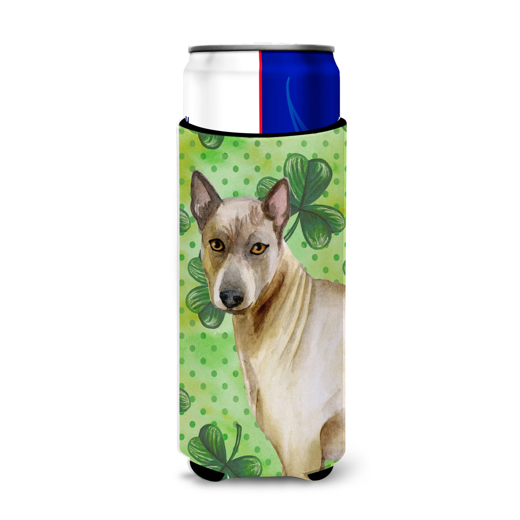 Caroline'S Treasures Thai Ridgeback St Patrick'S Decorative Can Hugger, Slim, Multicolor