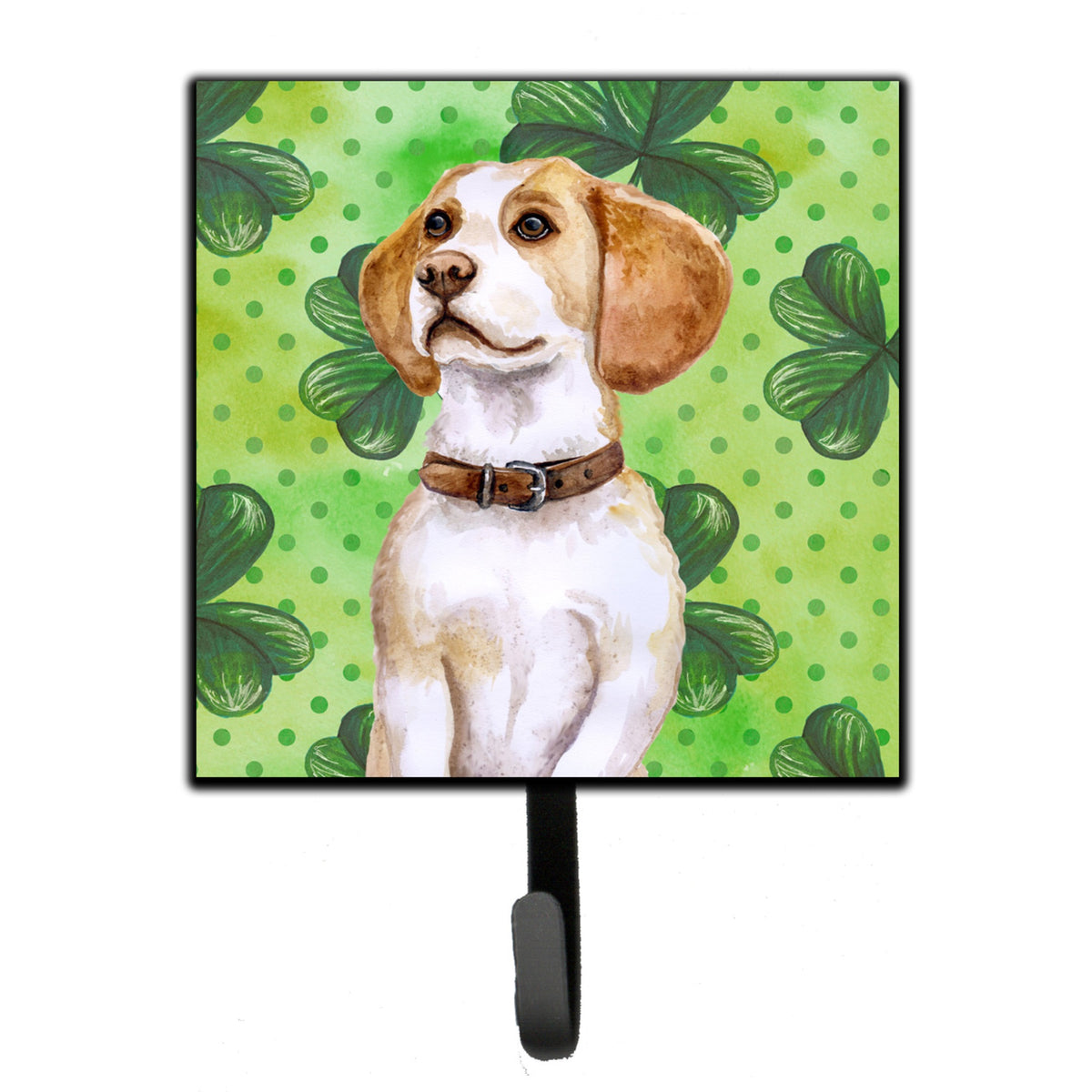 Caroline'S Treasures Beagle St Patrick'S Wall Hook, Small, Multicolor