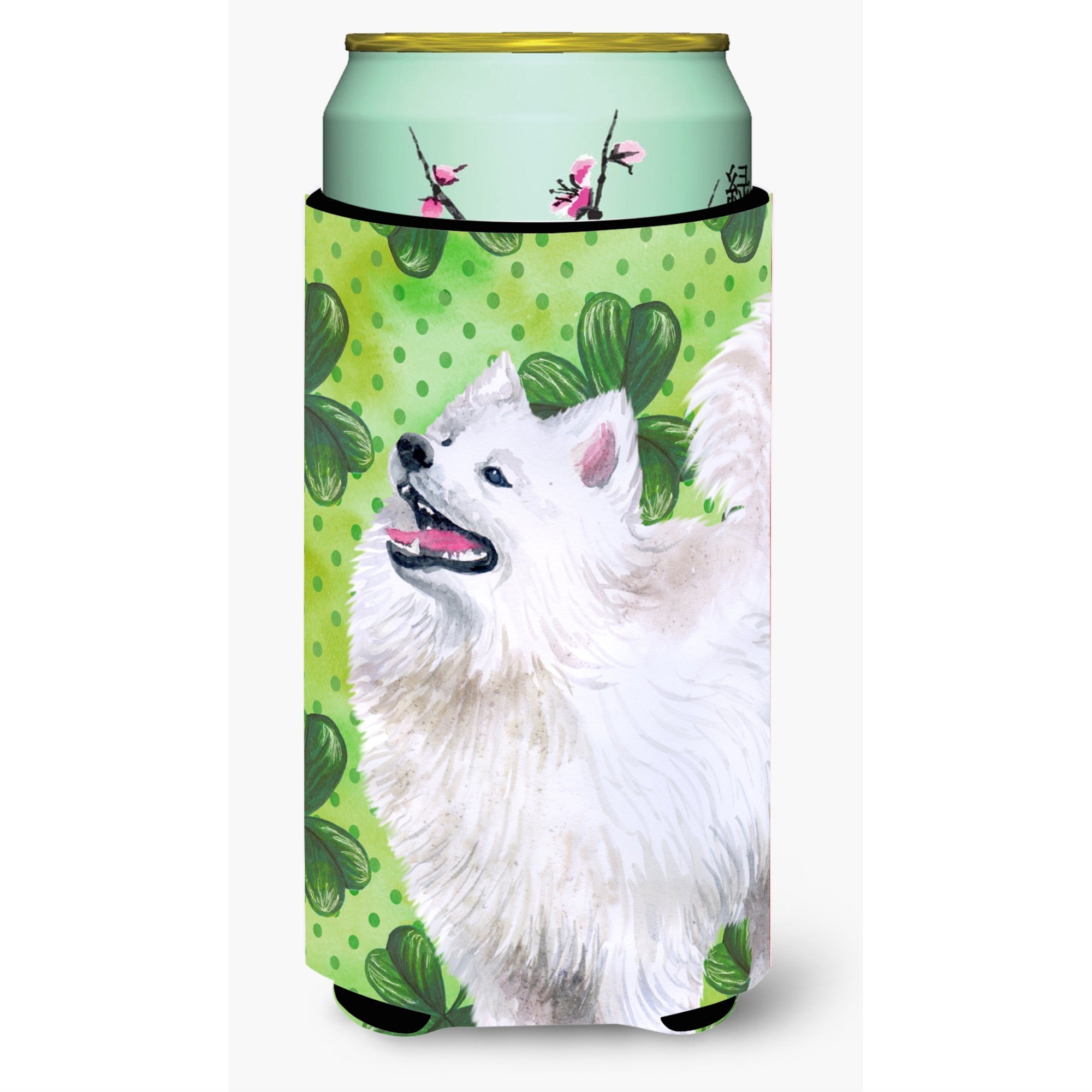 Caroline'S Treasures Samoyed St Patrick'S Decorative Can Hugger, Tall Boy, Multicolor