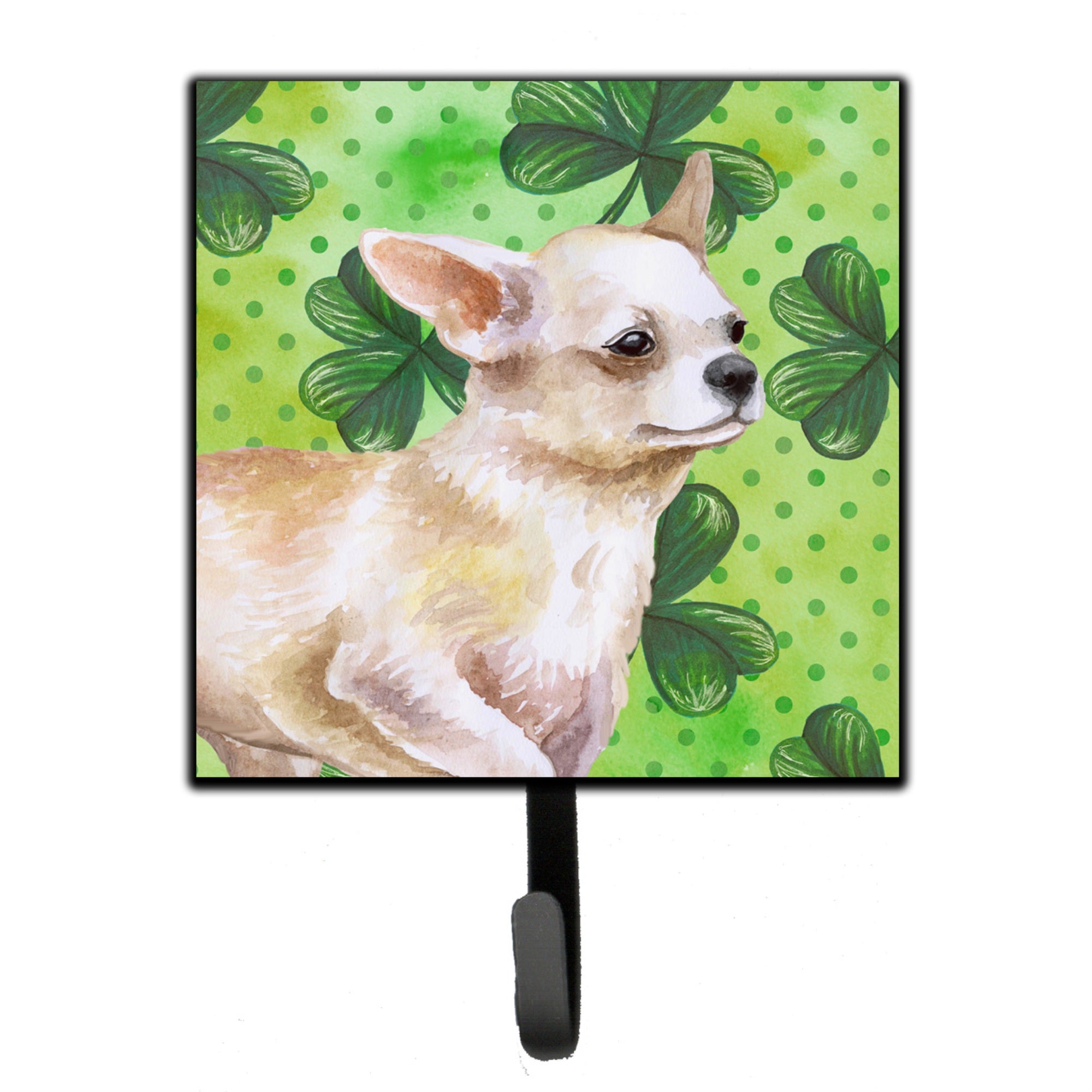 Caroline'S Treasures Chihuahua Leg Up St Patrick'S Wall Hook, Small, Multicolor