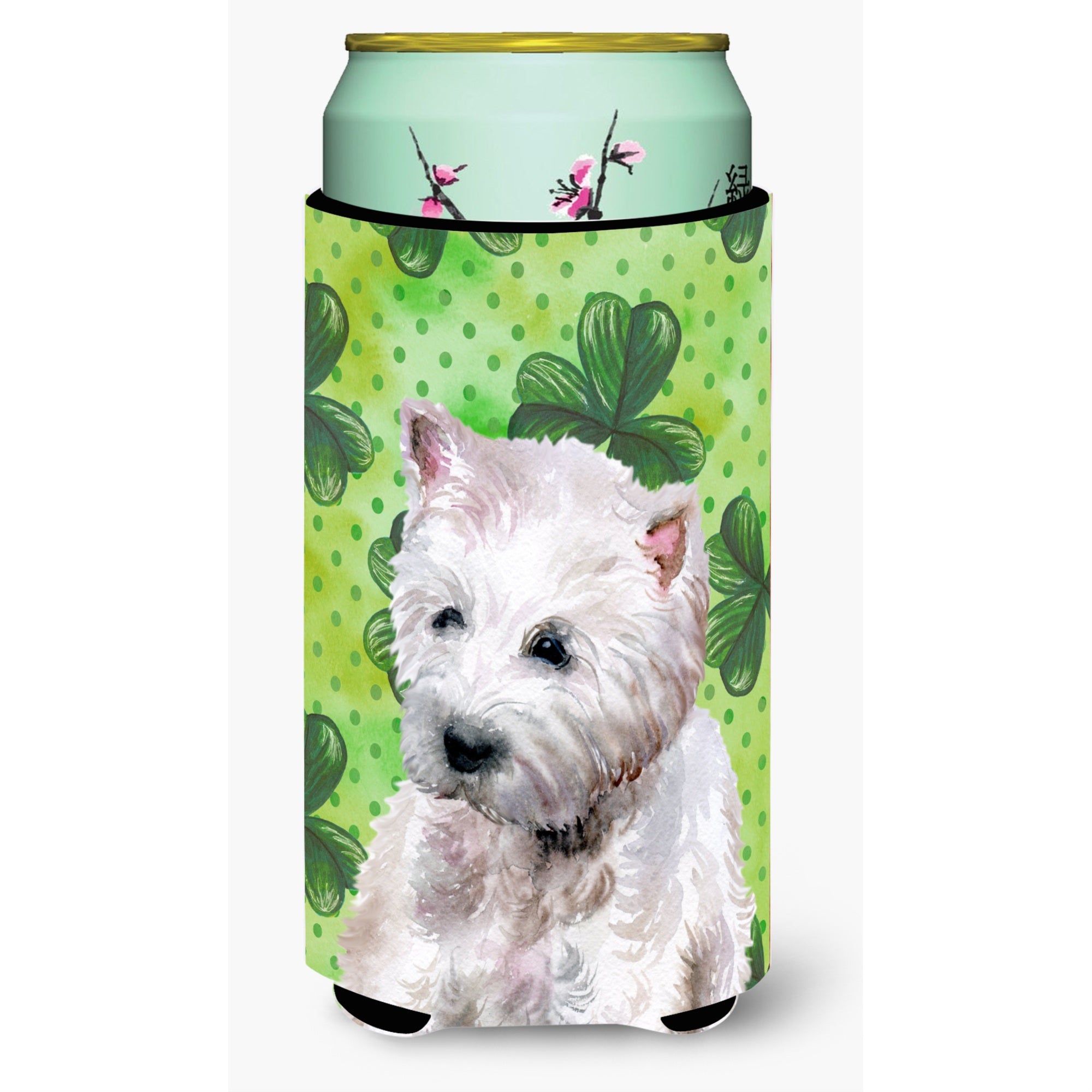 Caroline'S Treasures Westie St Patrick'S Decorative Can Hugger, Tall Boy, Multicolor