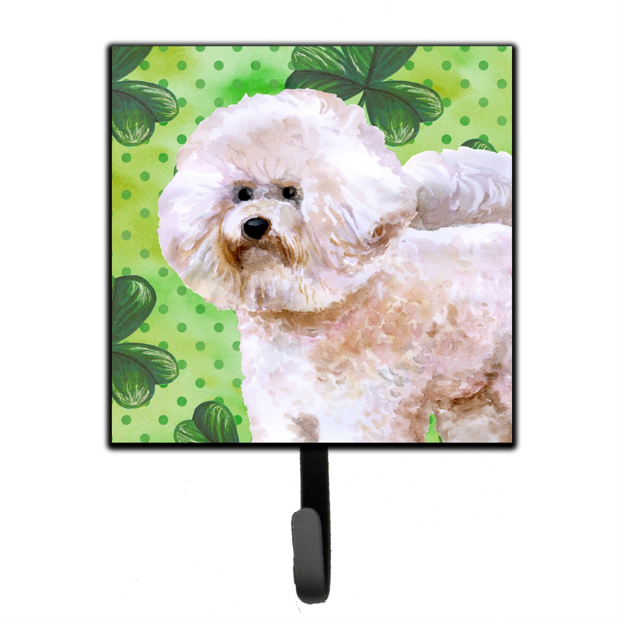 Caroline'S Treasures Bichon Frise #2 St Patrick'S Wall Hook, Small, Multicolor