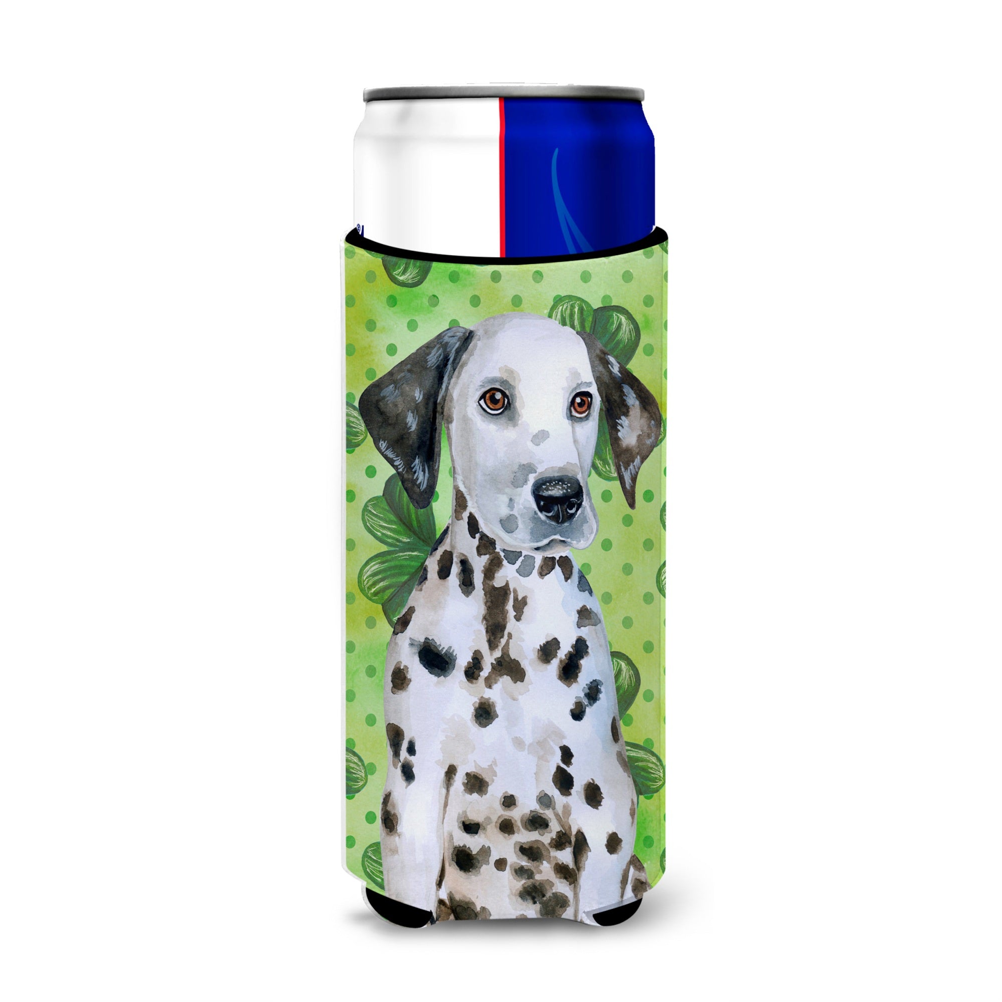 Caroline'S Treasures Dalmatian Puppy St Patrick'S Decorative Can Hugger, Slim, Multicolor