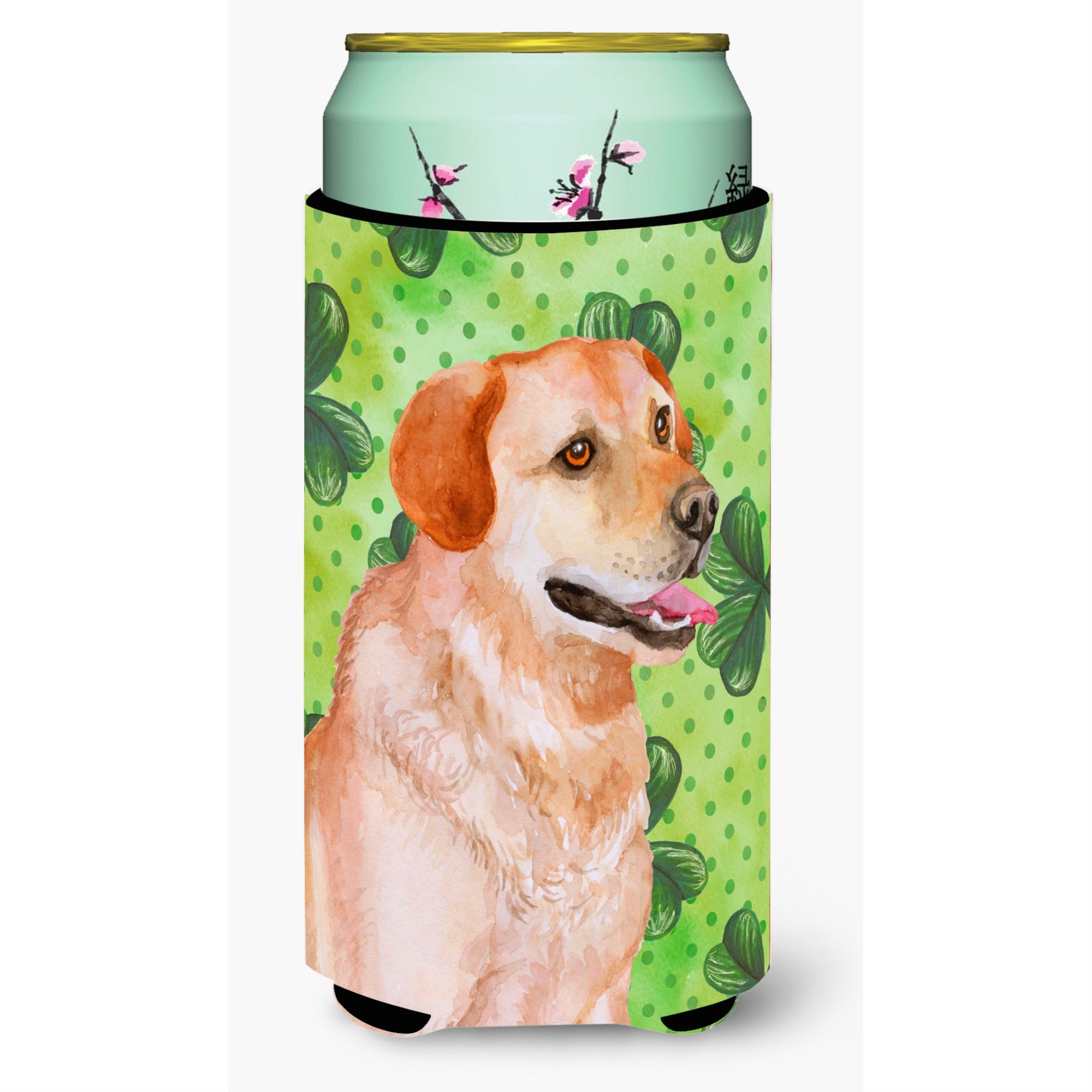 Caroline'S Treasures Labrador Retriever St Patrick'S Decorative Can Hugger, Tall Boy, Multicolor