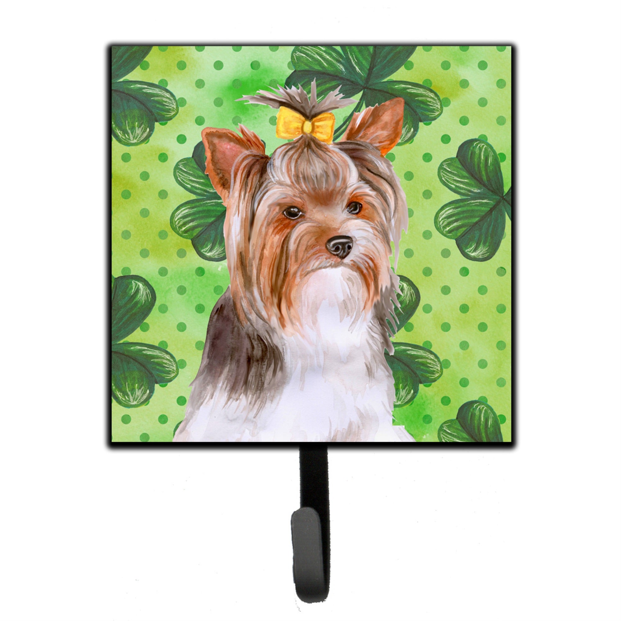 Caroline'S Treasures Yorkshire Terrier #2 St Patrick'S Wall Hook, Small, Multicolor