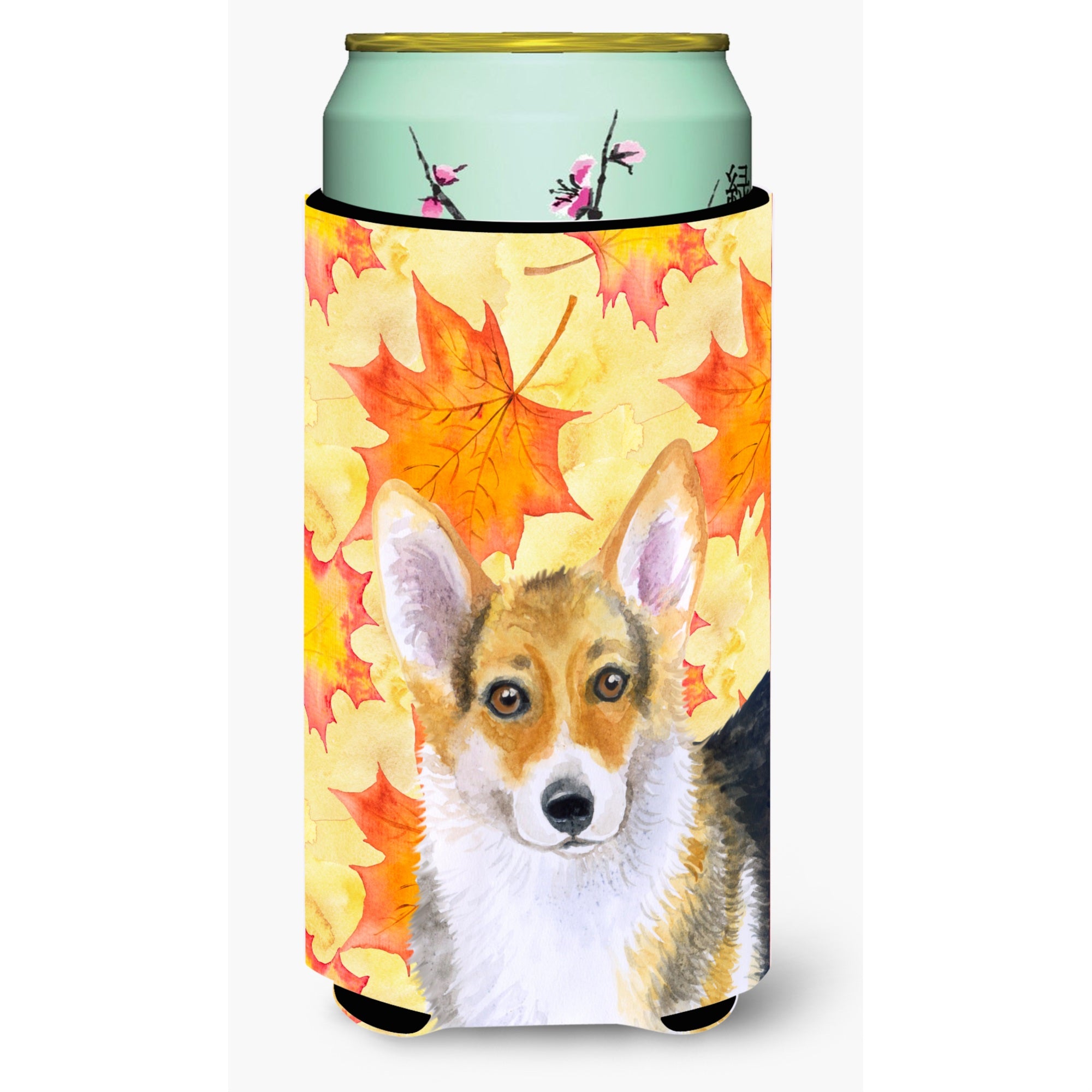 Caroline'S Treasures Pembroke Corgi Fall Decorative Can Hugger, Tall Boy, Multicolor