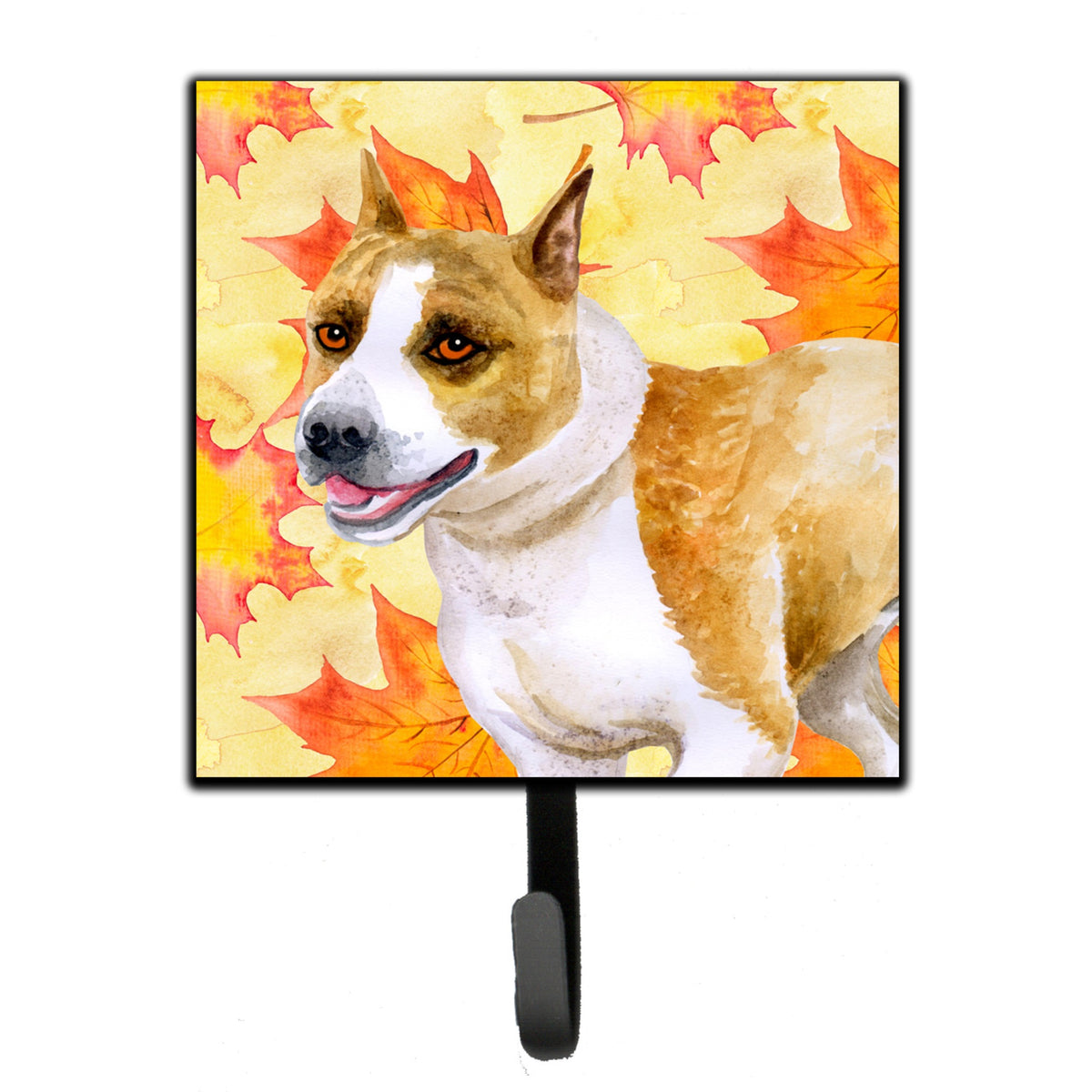 Caroline'S Treasures American Staffordshire Fall Wall Hook, Small, Multicolor