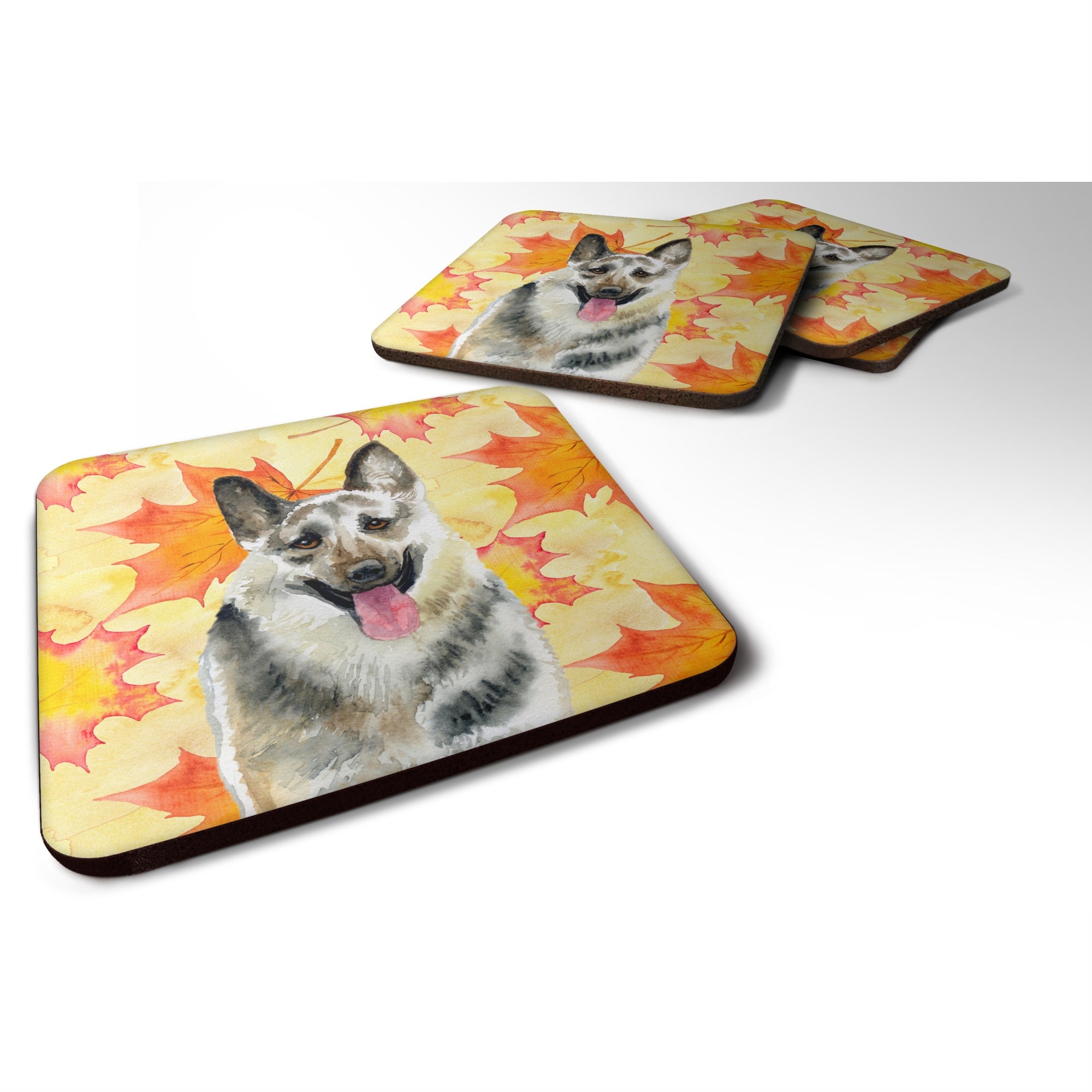 Caroline'S Treasures East-European Shepherd Fall Decorative Coasters, Multicolor