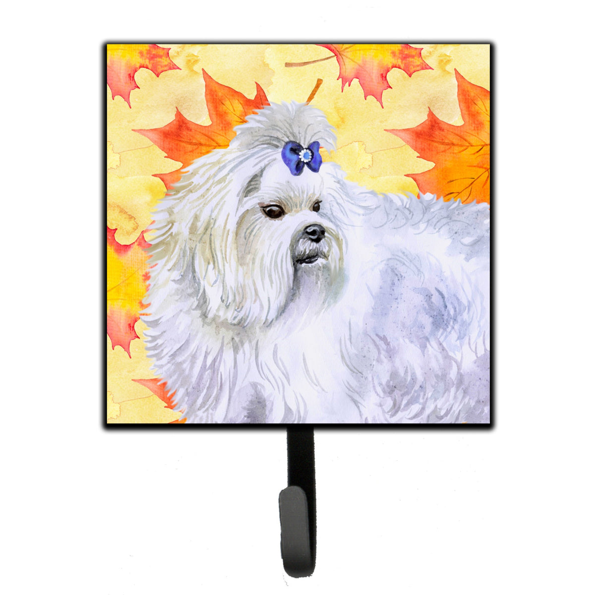 Caroline'S Treasures Maltese Fall Wall Hook, Small, Multicolor