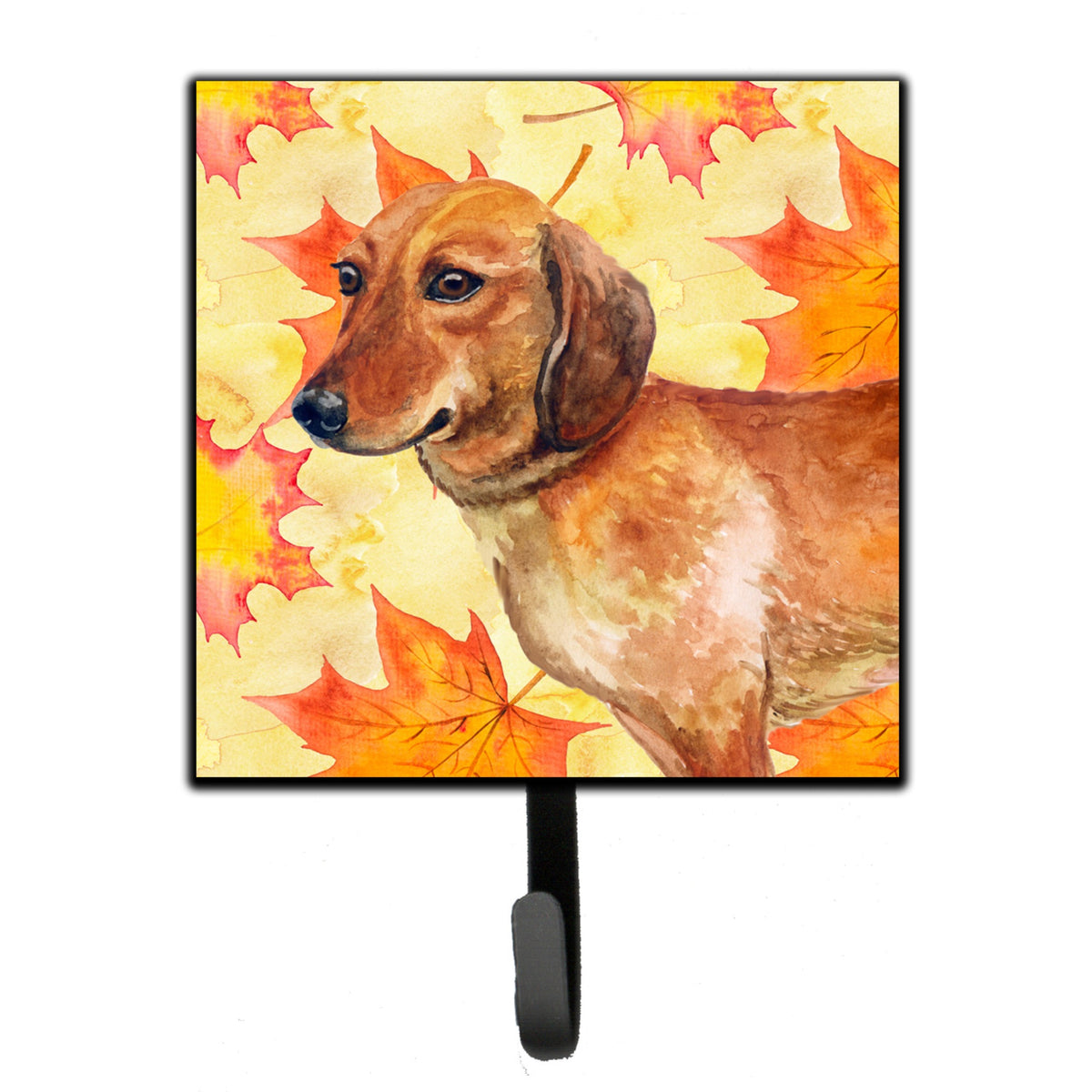 Caroline'S Treasures Dachshund Fall Wall Hook, Small, Multicolor