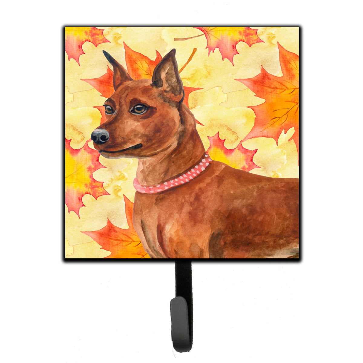 Caroline'S Treasures Miniature Pinscher Fall Wall Hook, Small, Multicolor