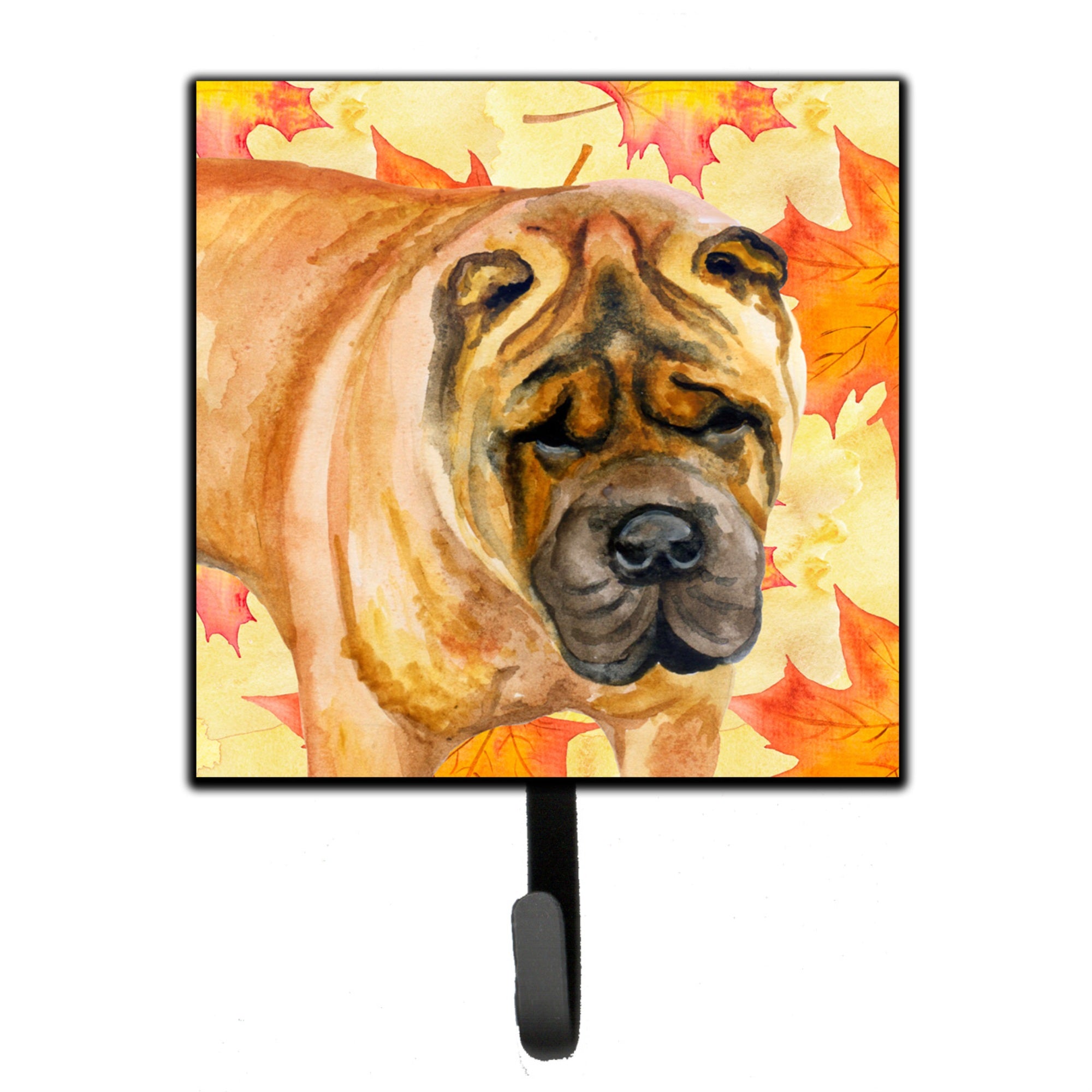 Caroline'S Treasures Shar Pei Fall Wall Hook, Small, Multicolor