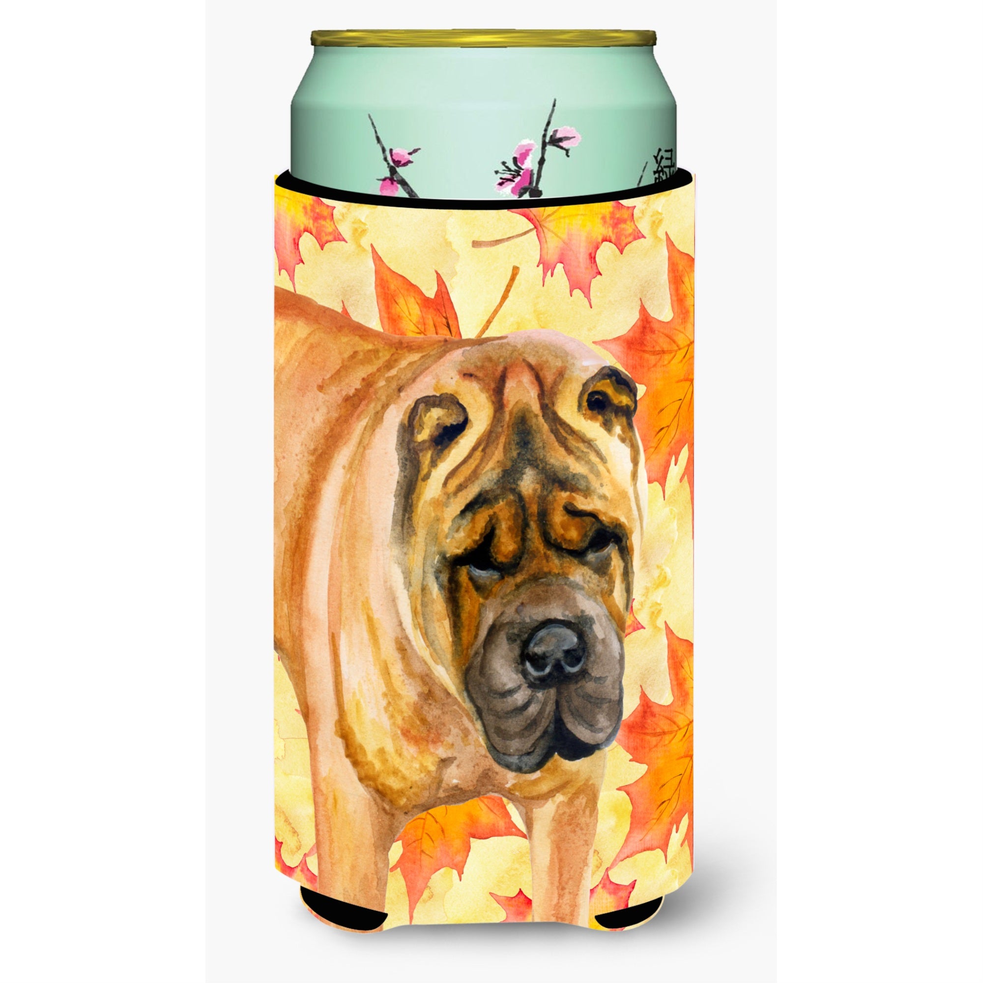 Caroline'S Treasures Shar Pei Fall Decorative Can Hugger, Tall Boy, Multicolor