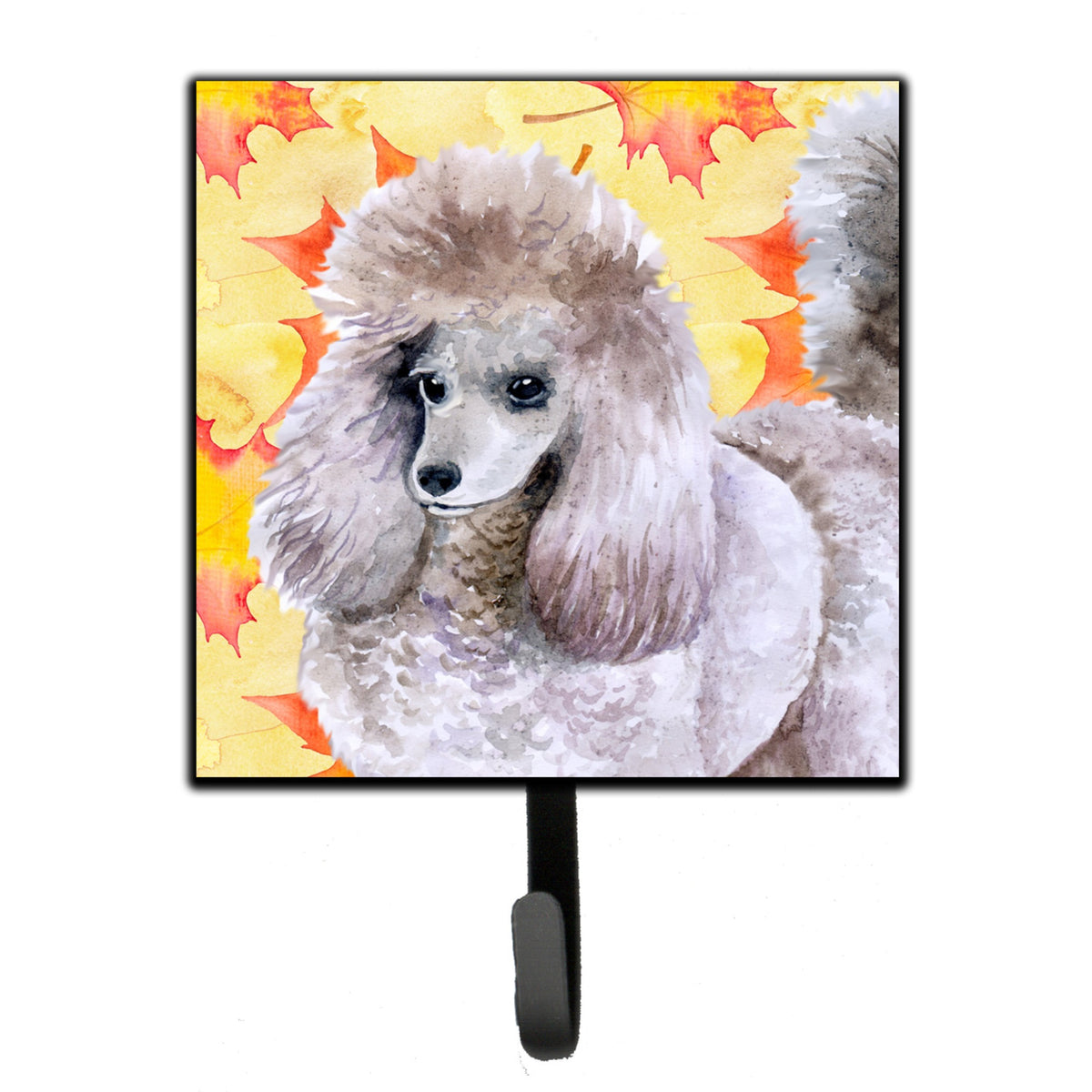 Caroline'S Treasures Poodle Fall Wall Hook, Small, Multicolor
