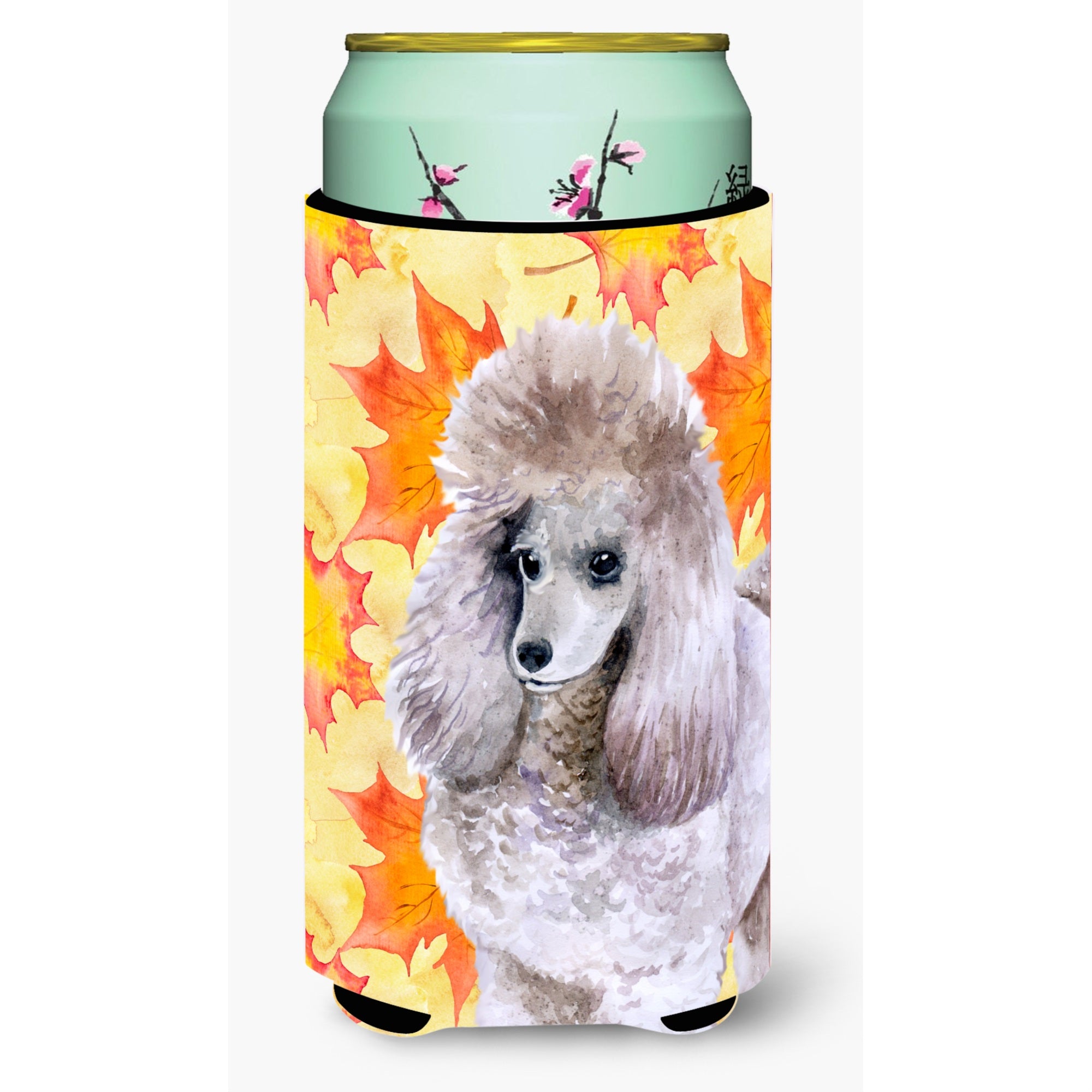 Caroline'S Treasures Poodle Fall Decorative Can Hugger, Tall Boy, Multicolor