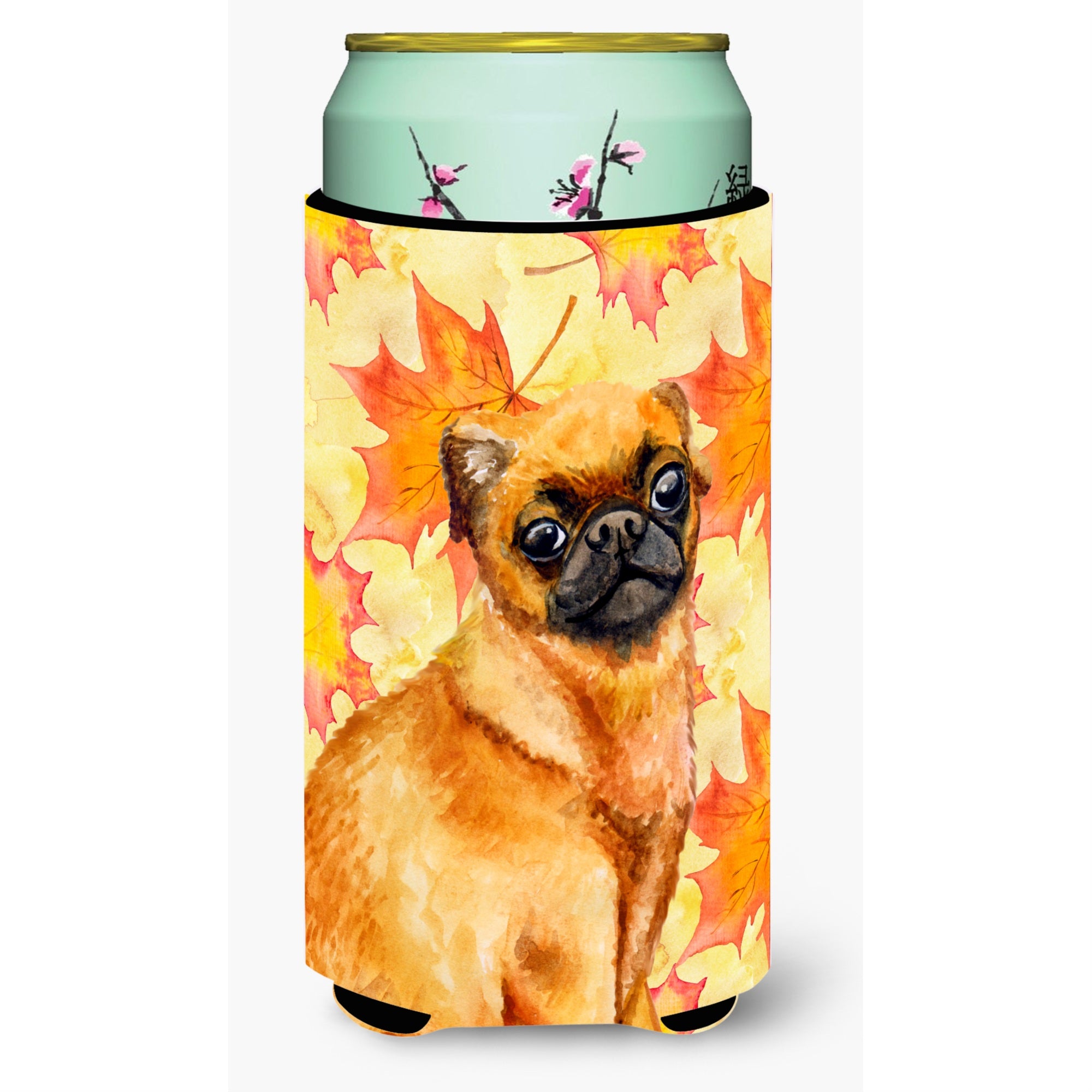 Caroline'S Treasures Small Brabant Griffon Fall Decorative Can Hugger, Tall Boy, Multicolor