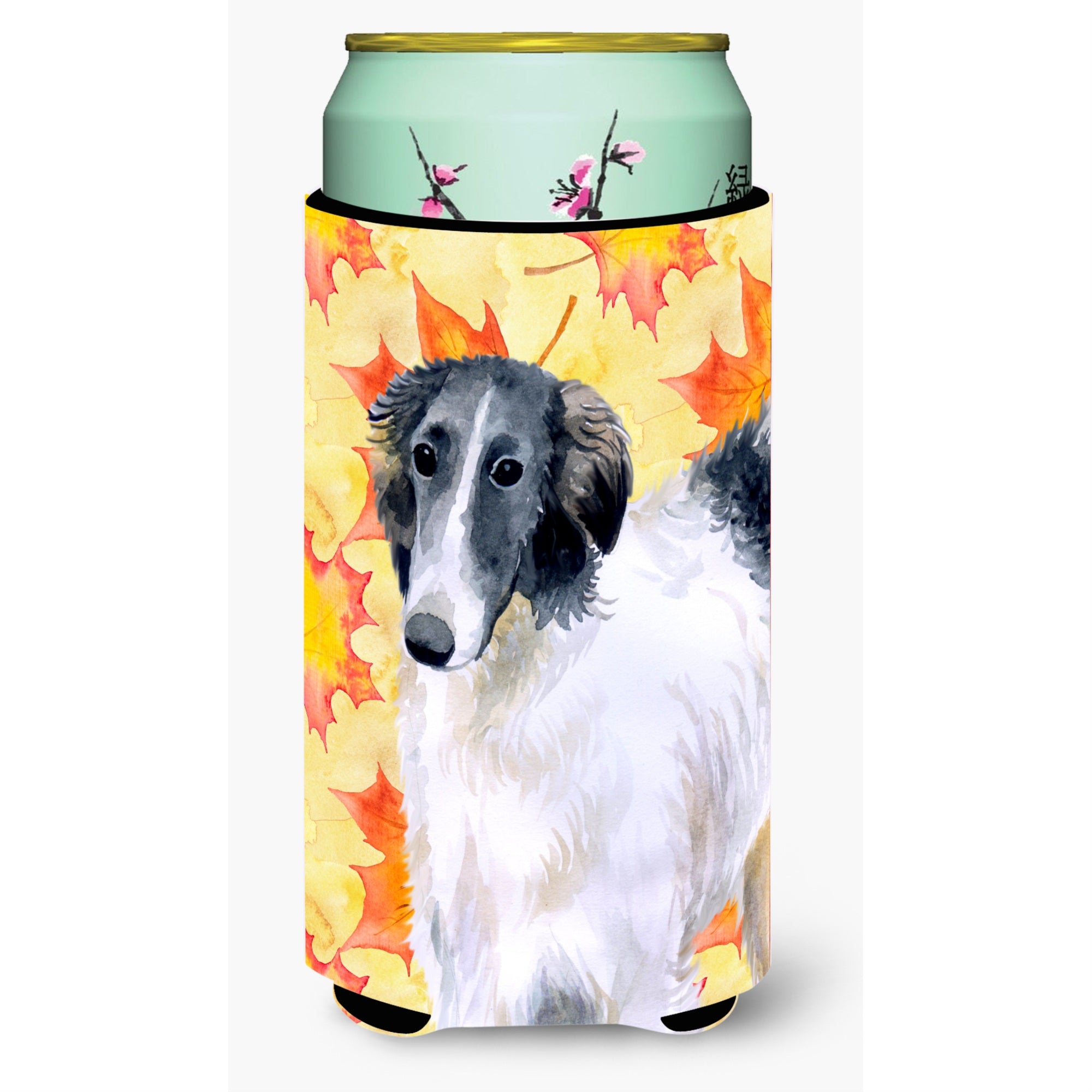 Caroline'S Treasures Borzoi Fall Decorative Can Hugger, Tall Boy, Multicolor