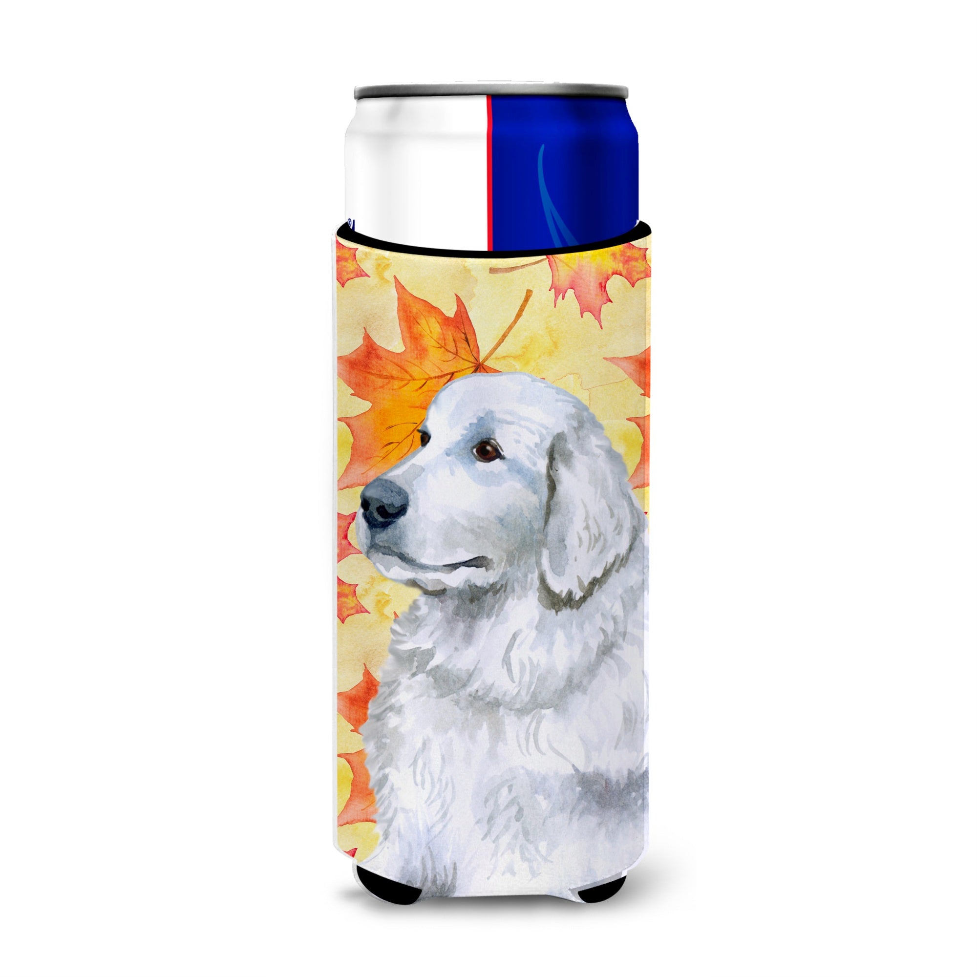 Caroline'S Treasures Maremma Sheepdog Fall Decorative Can Hugger, Slim, Multicolor