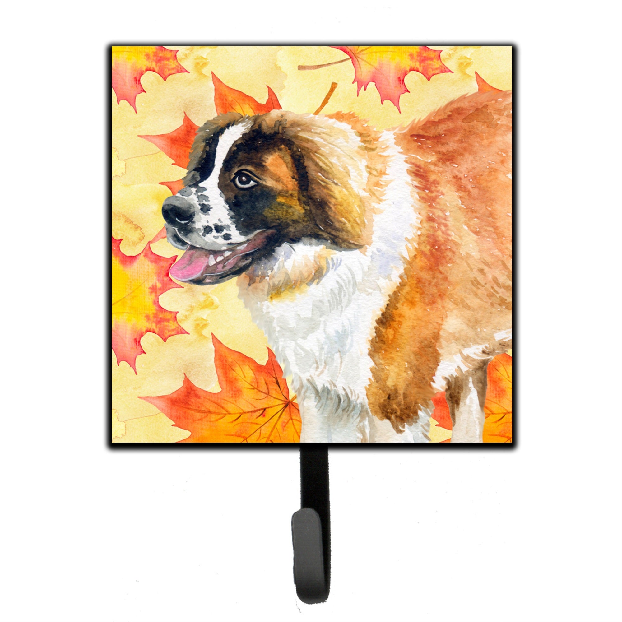 Caroline'S Treasures Saint Bernard Fall Wall Hook, Small, Multicolor