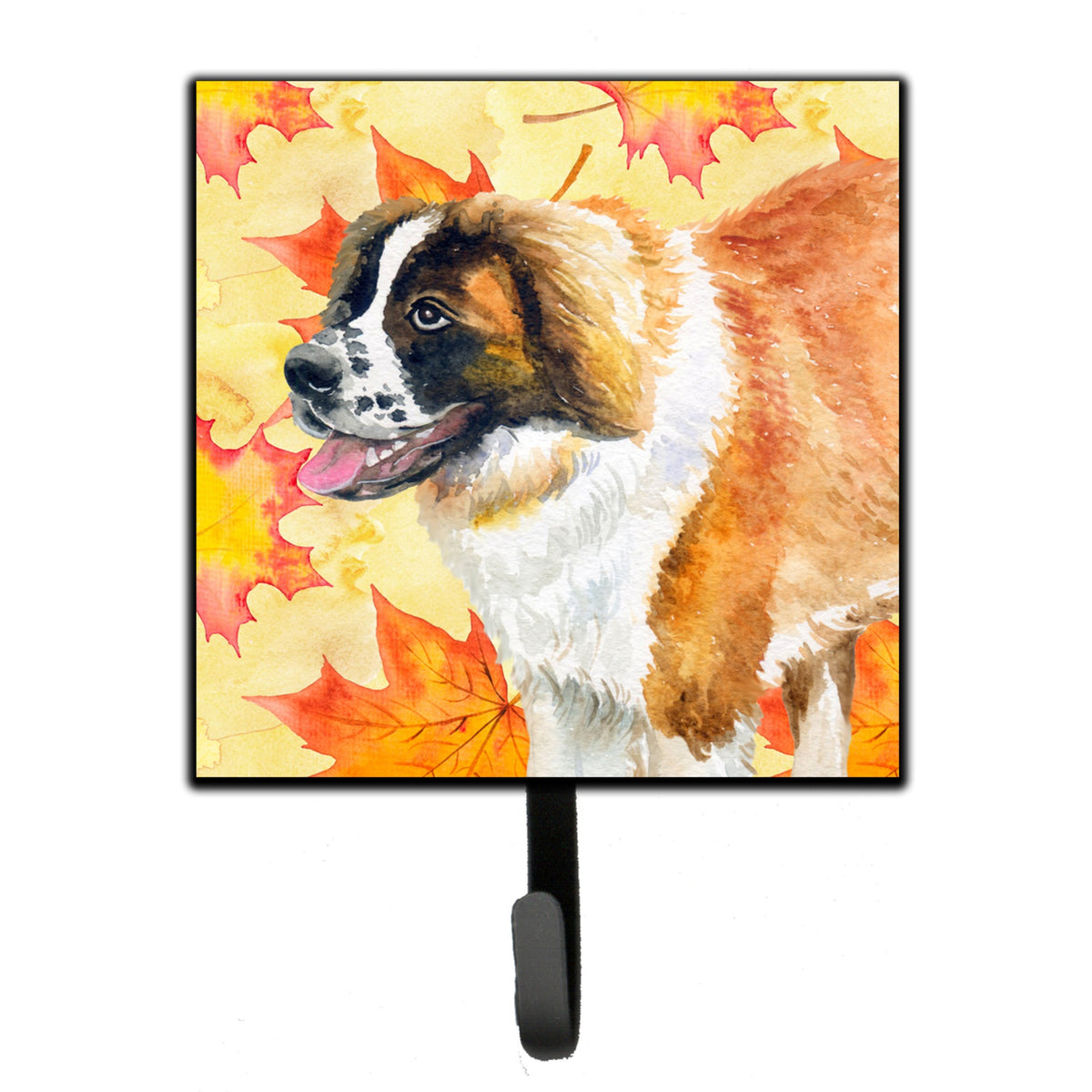 Caroline'S Treasures Saint Bernard Fall Wall Hook, Small, Multicolor