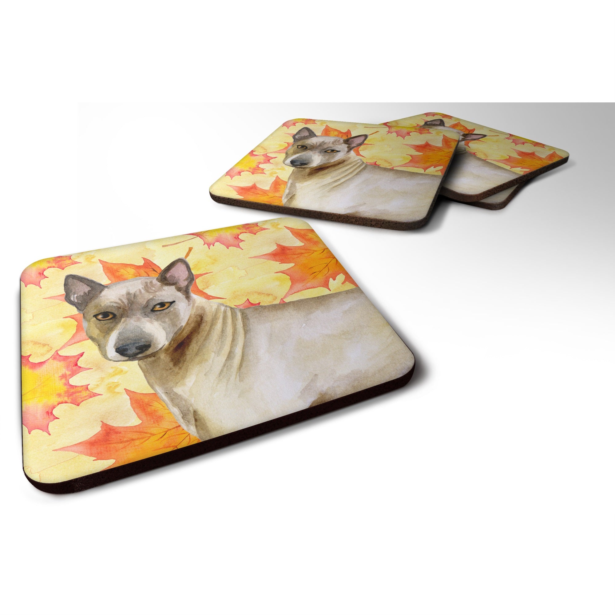 Caroline'S Treasures Thai Ridgeback Fall Decorative Coasters, Multicolor