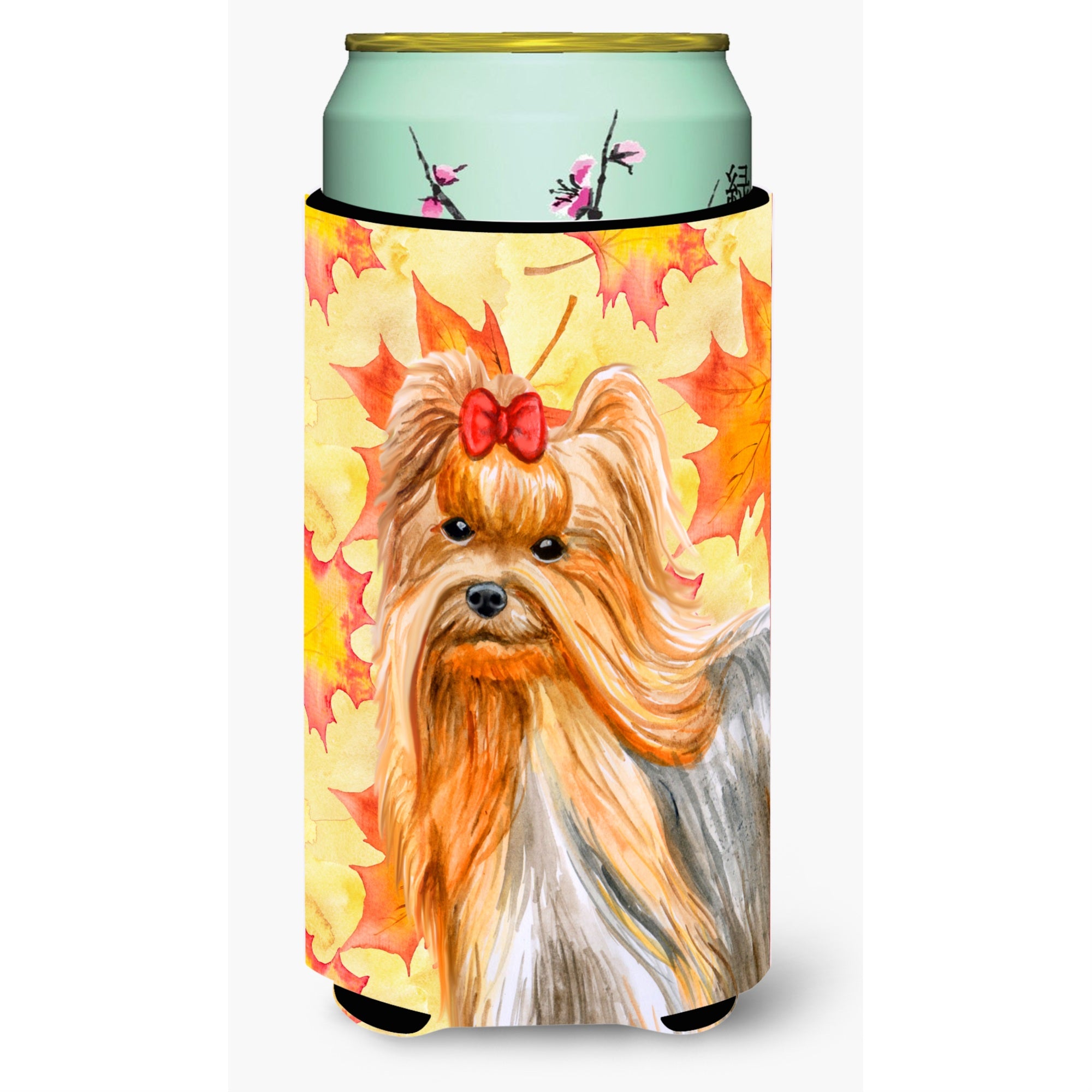 Caroline'S Treasures Yorkshire Terrier Fall Decorative Can Hugger, Tall Boy, Multicolor