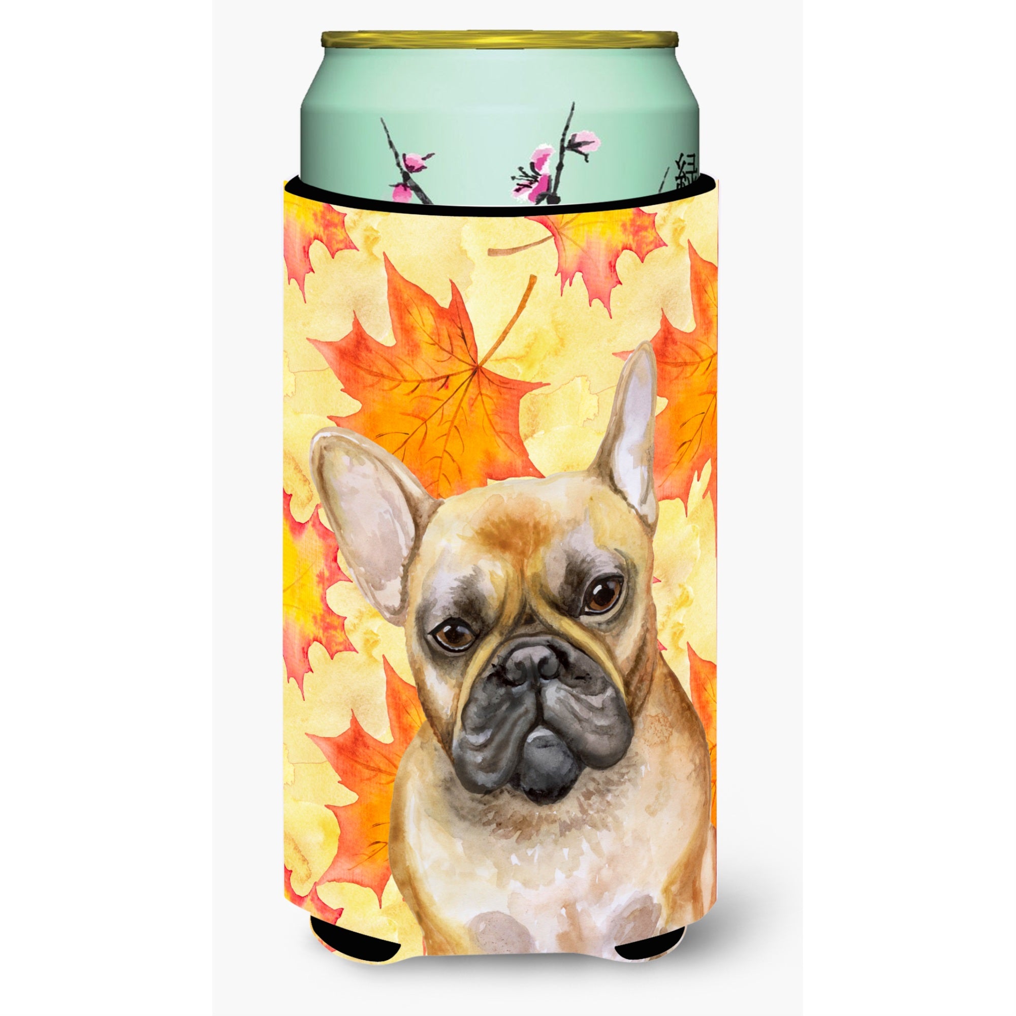 Caroline'S Treasures French Bulldog Fall Decorative Can Hugger, Tall Boy, Multicolor