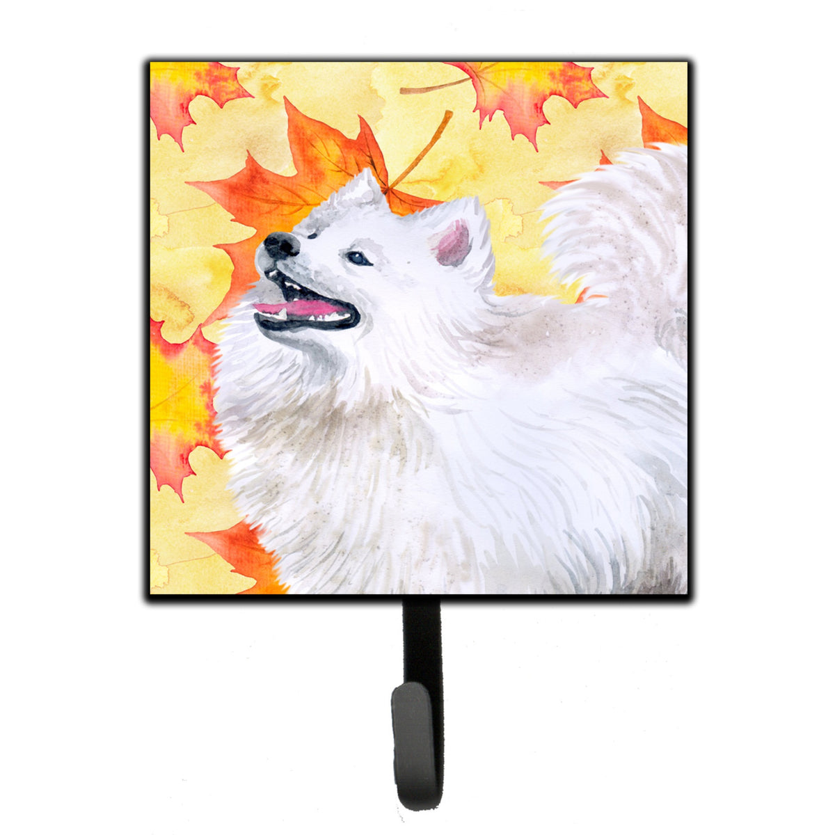Caroline'S Treasures Samoyed Fall Wall Hook, Small, Multicolor