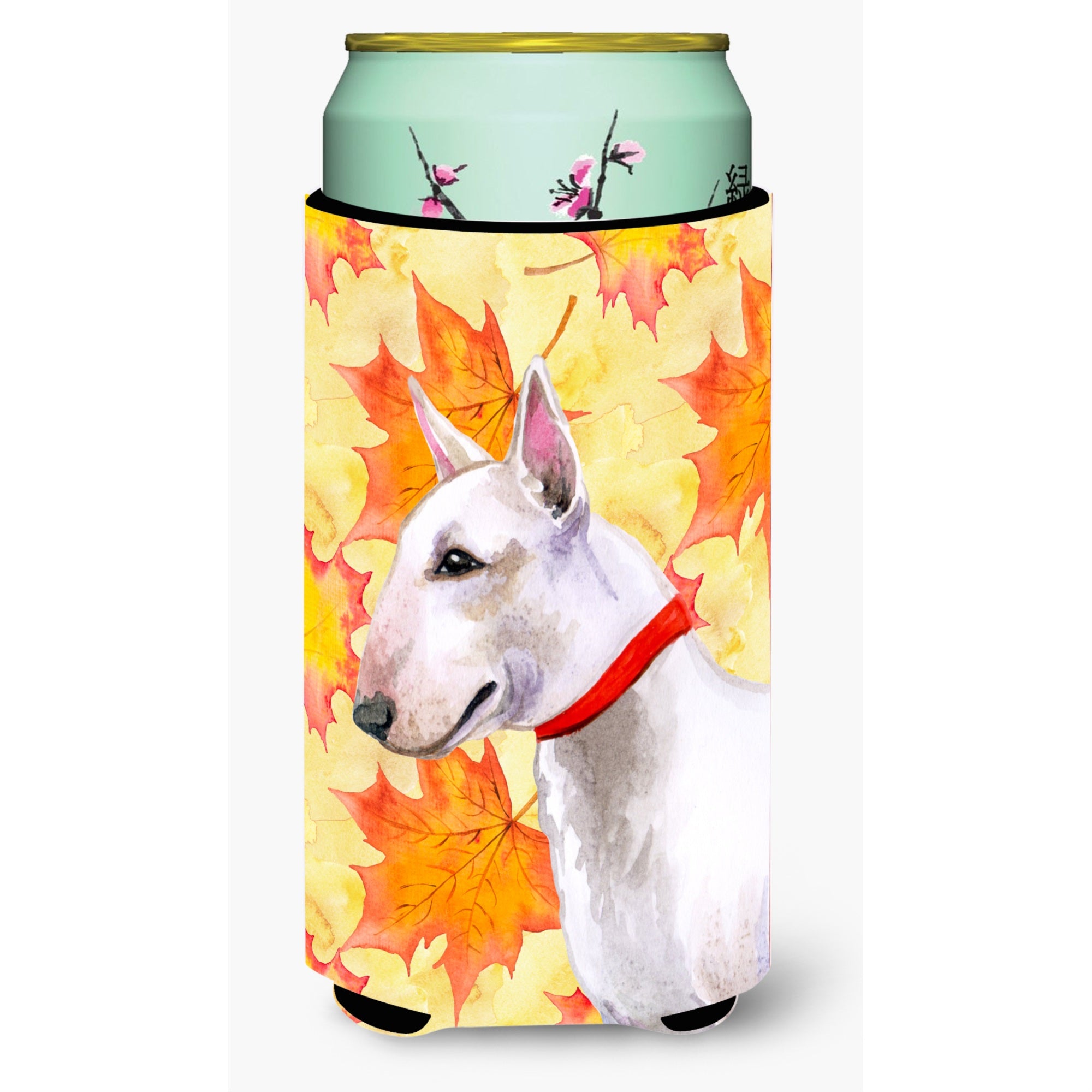 Caroline'S Treasures Bull Terrier Fall Decorative Can Hugger, Tall Boy, Multicolor