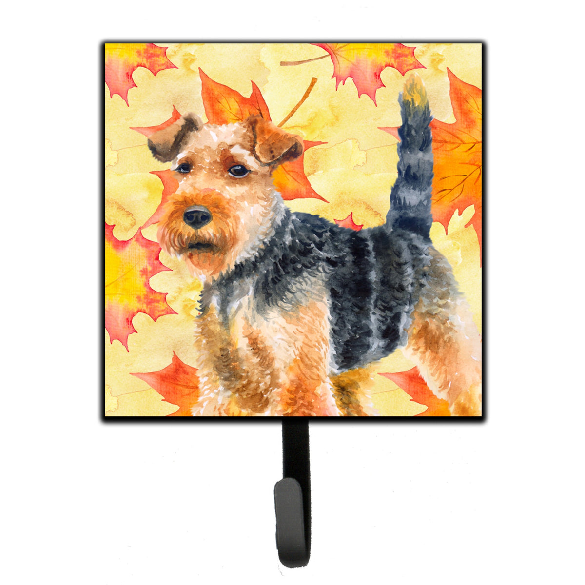 Caroline'S Treasures Welsh Terrier Fall Wall Hook, Small, Multicolor