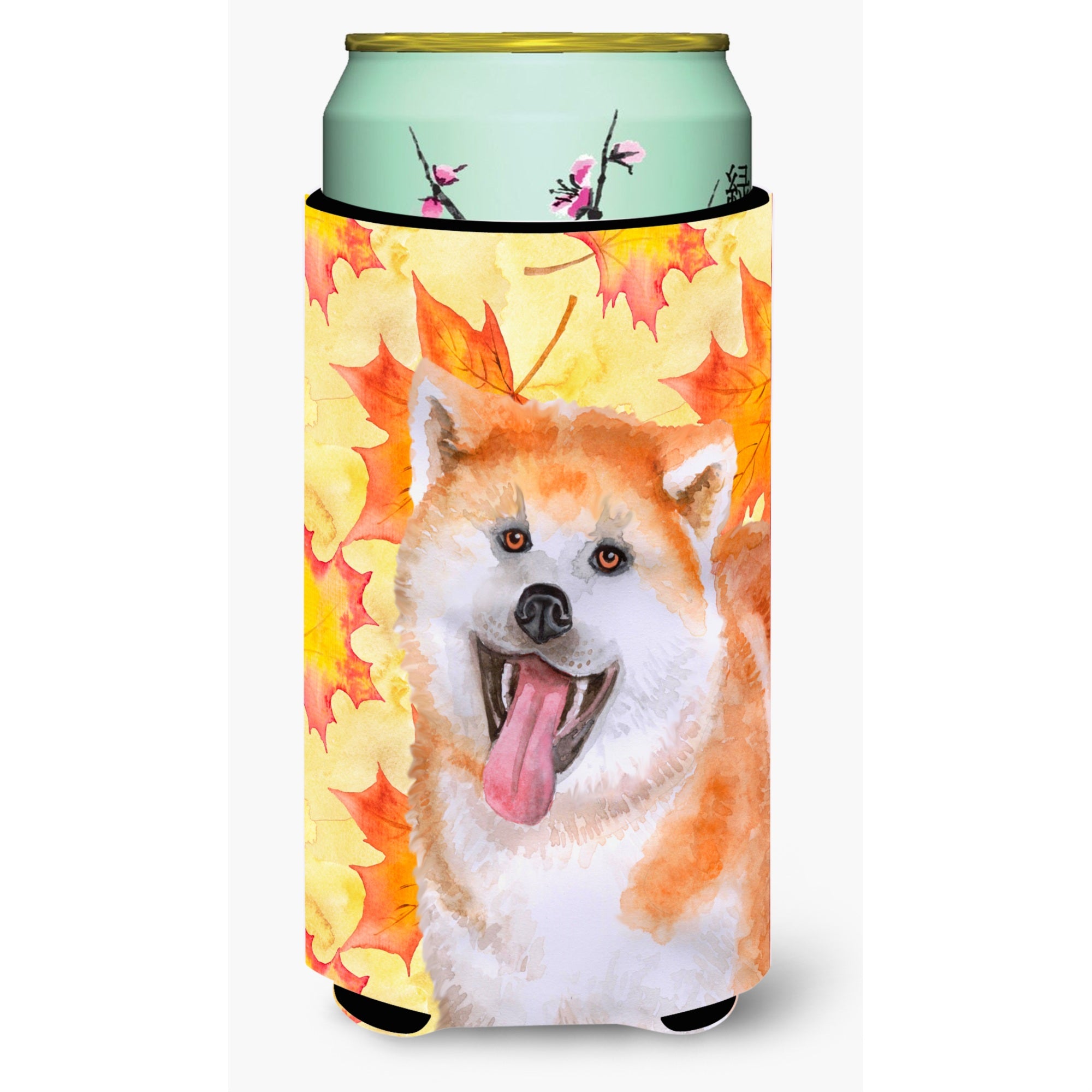 Caroline'S Treasures Akita Fall Decorative Can Hugger, Tall Boy, Multicolor