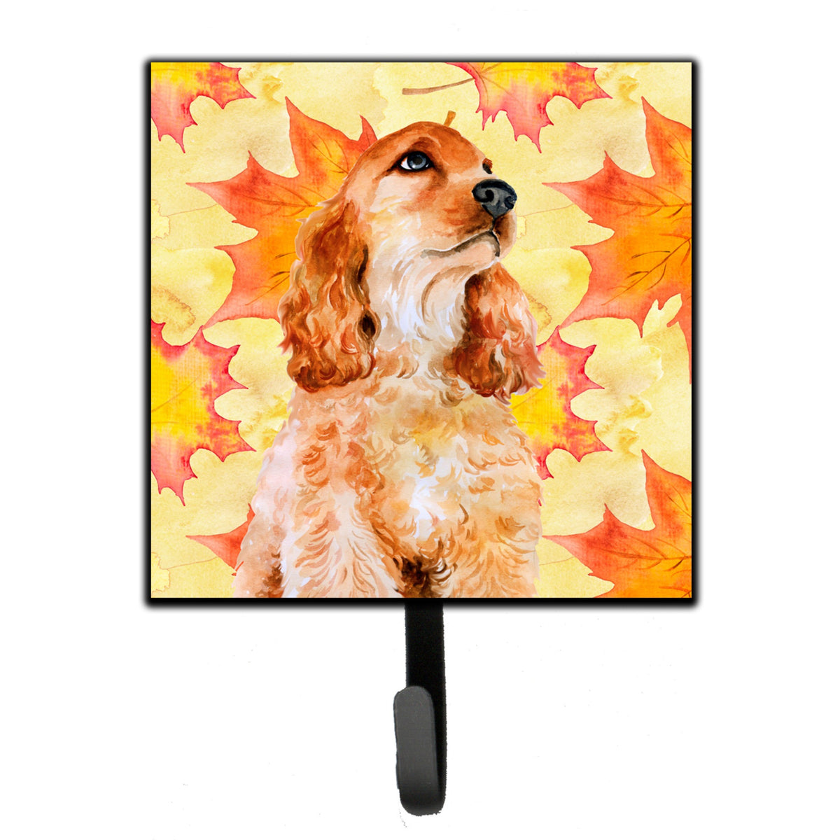Caroline'S Treasures Cocker Spaniel Fall Wall Hook, Small, Multicolor