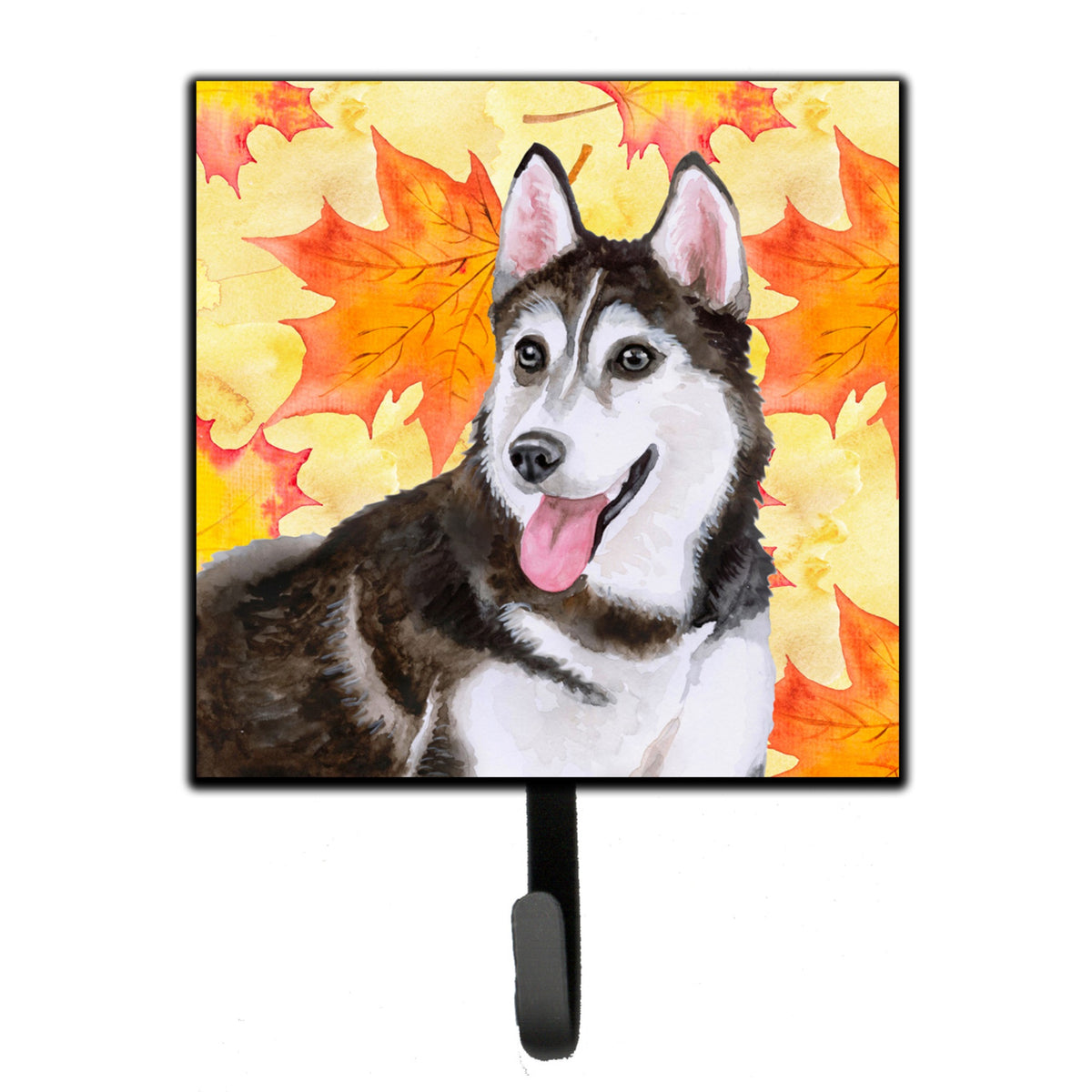 Caroline'S Treasures Siberian Husky #2 Fall Wall Hook, Small, Multicolor