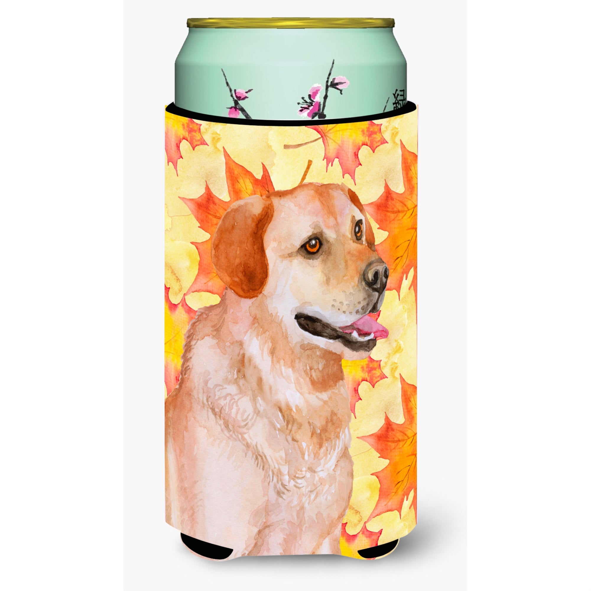 Caroline'S Treasures Labrador Retriever Fall Decorative Can Hugger, Tall Boy, Multicolor