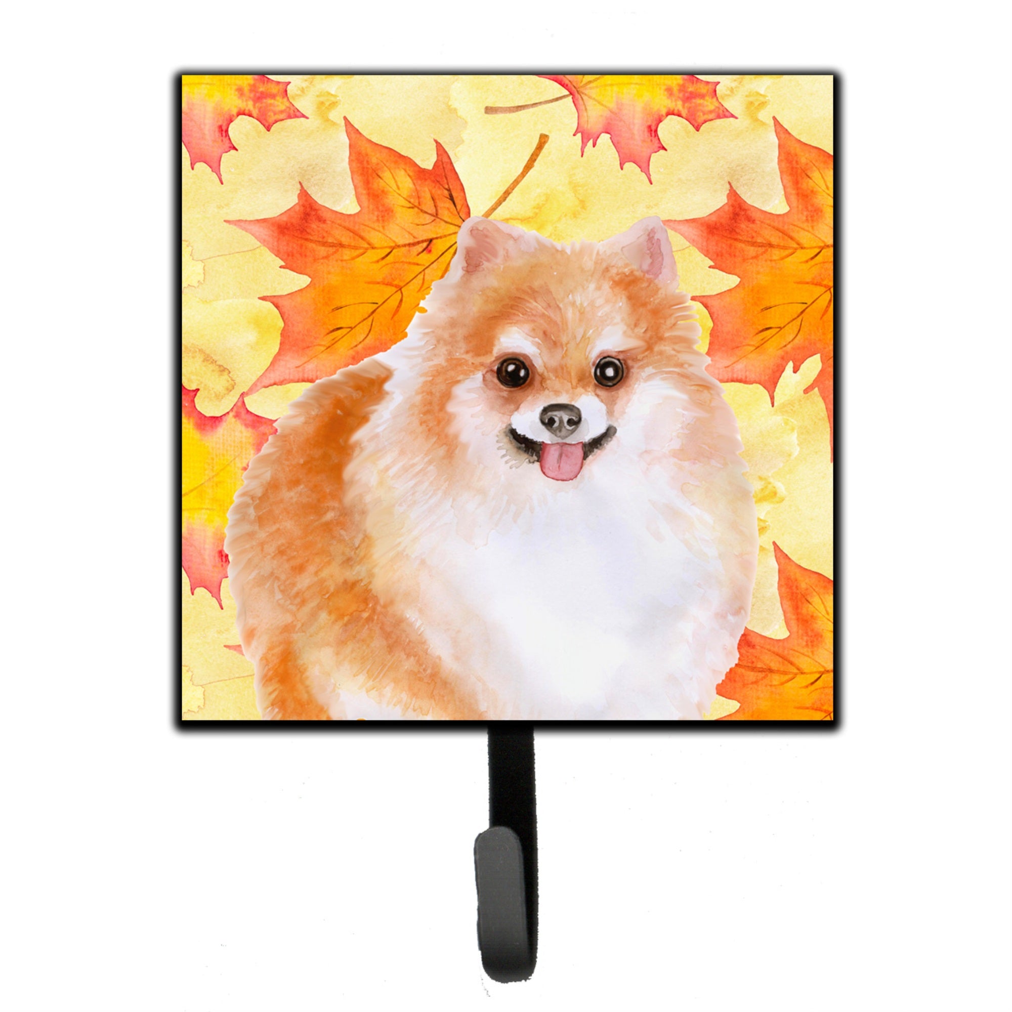 Caroline'S Treasures Pomeranian #2 Fall Wall Hook, Small, Multicolor