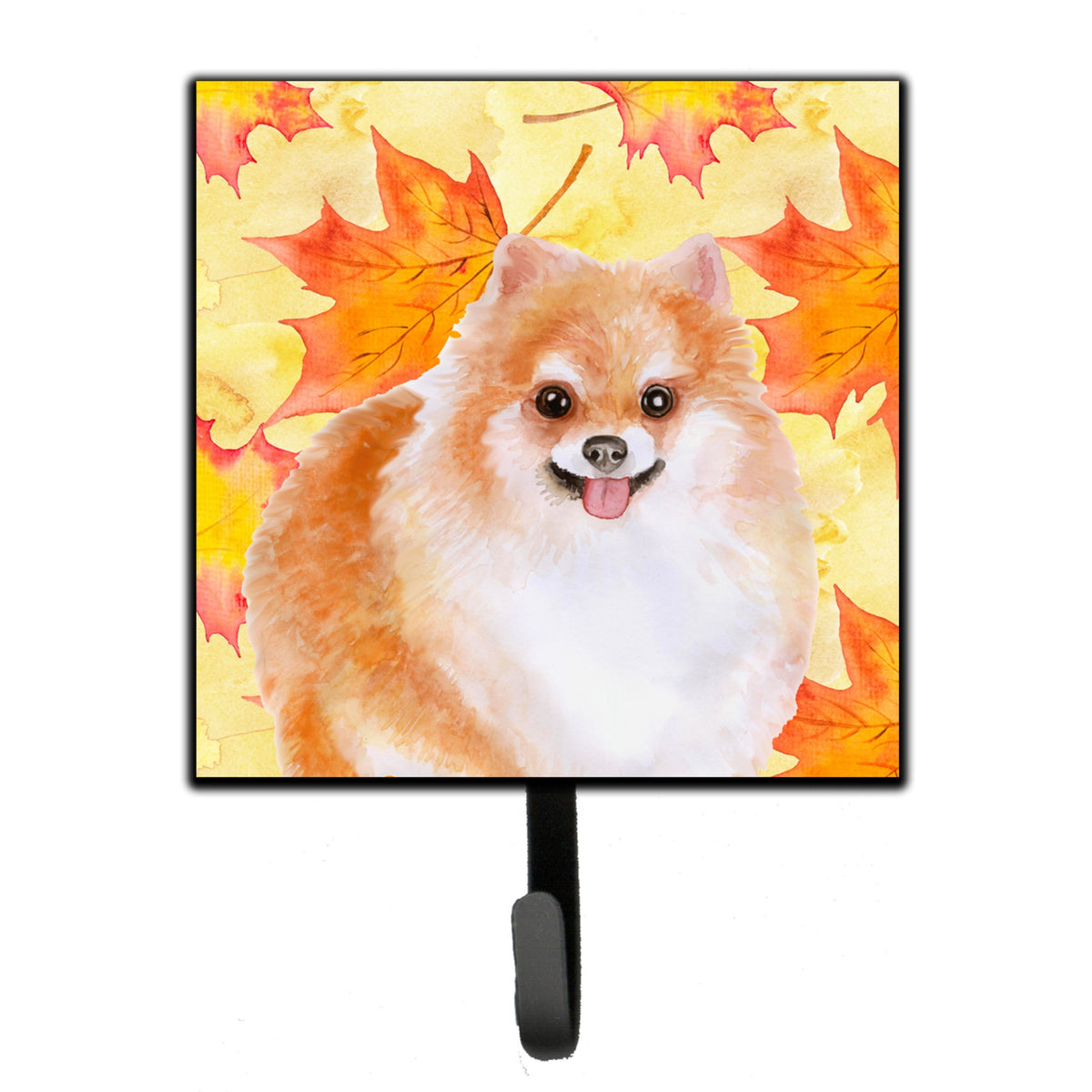 Caroline'S Treasures Pomeranian #2 Fall Wall Hook, Small, Multicolor