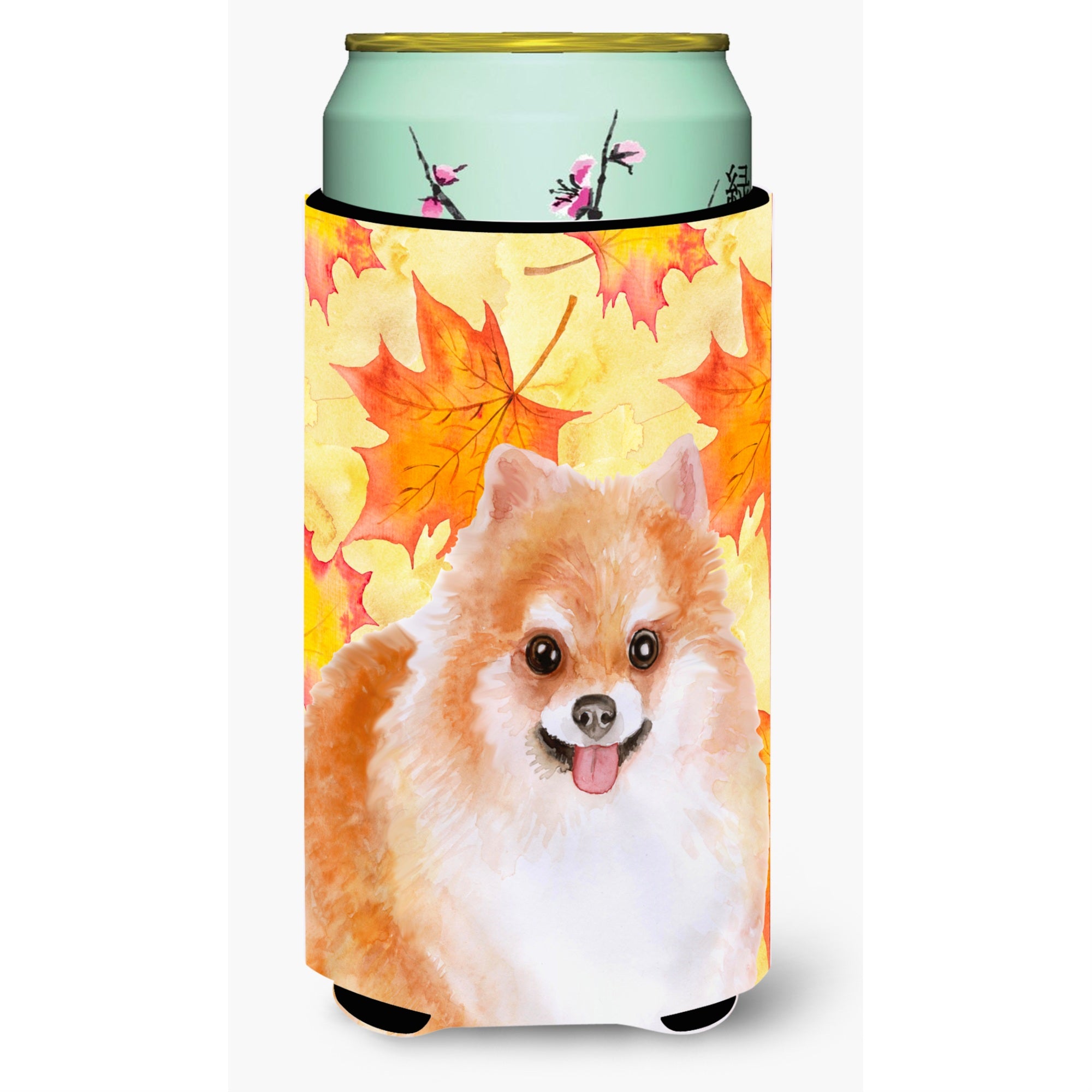 Caroline'S Treasures Pomeranian #2 Fall Decorative Can Hugger, Tall Boy, Multicolor