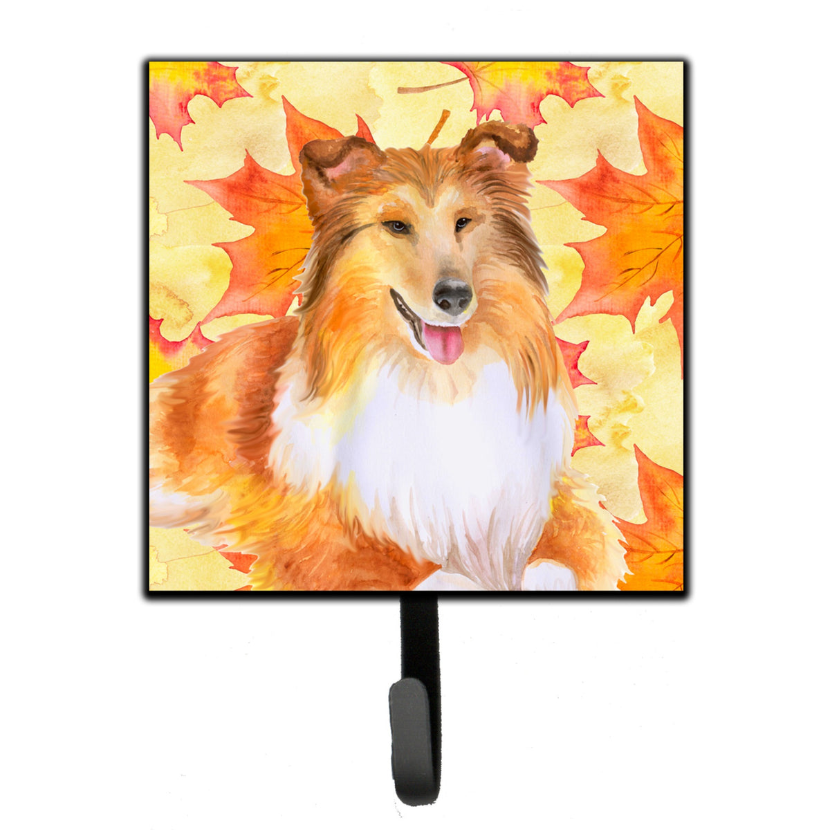 Caroline'S Treasures Sheltie Fall Wall Hook, Small, Multicolor