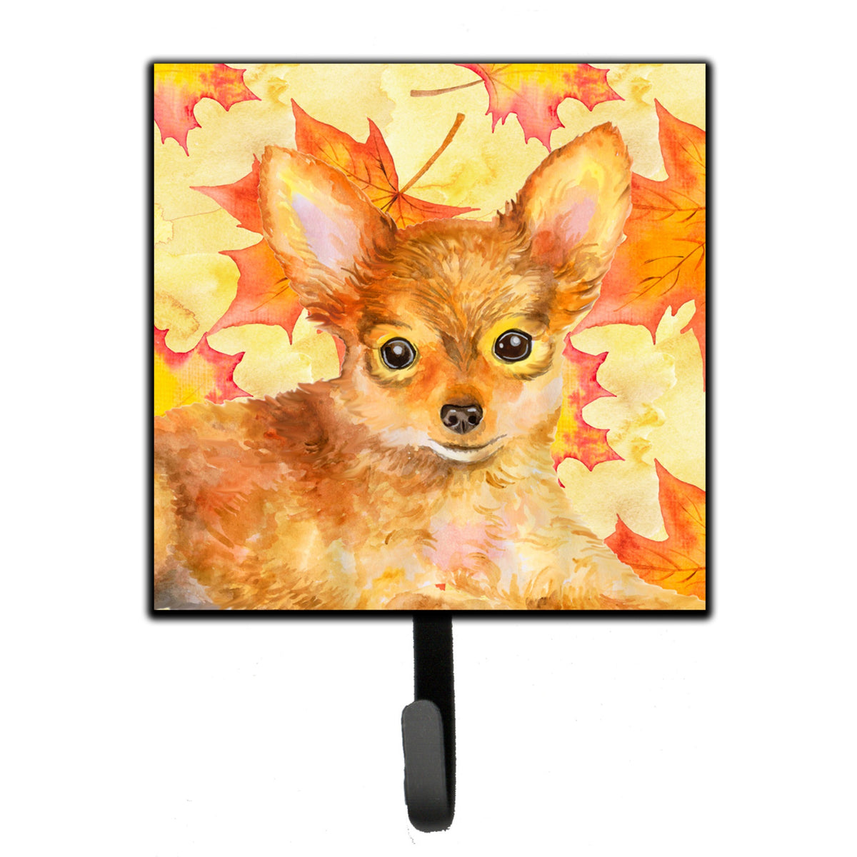 Caroline'S Treasures Toy Terrier Fall Wall Hook, Small, Multicolor