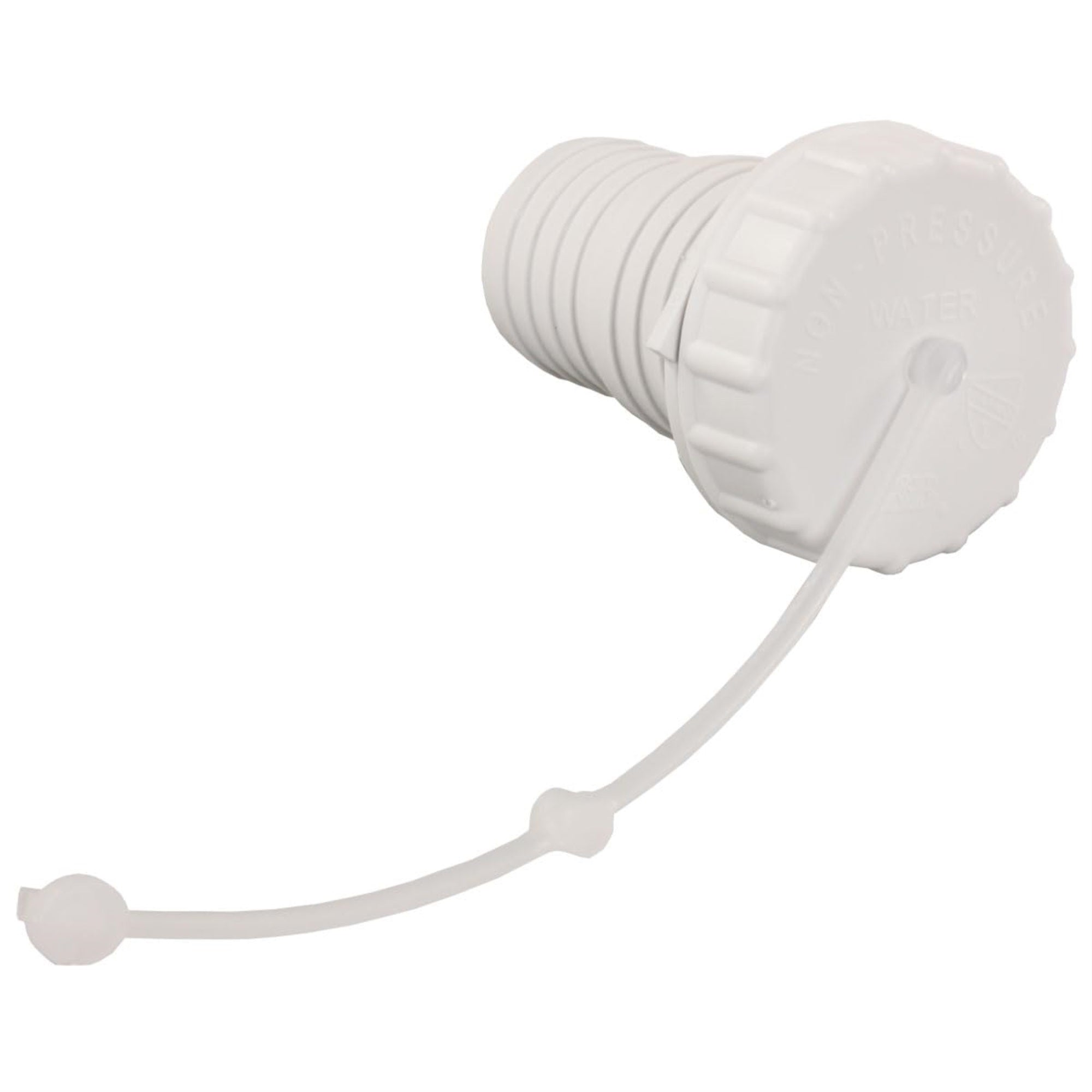 B&B Molders 94245 Grav Fill Cap/Strap/Spout, Polar White