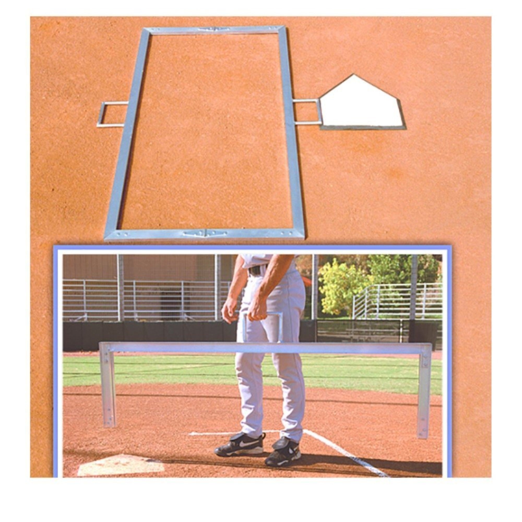 Foldable Batter's Box Template-3' x 6'
