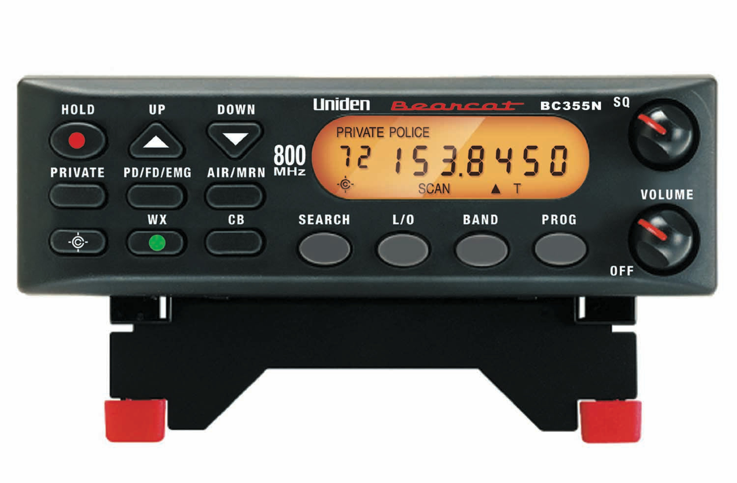 UNIDEN BC355N 300 CHANNEL NARROW BAND BASE/MOBILE SCANNER WITH 6 PRE-PROGRAMMED SERVICE BANKS