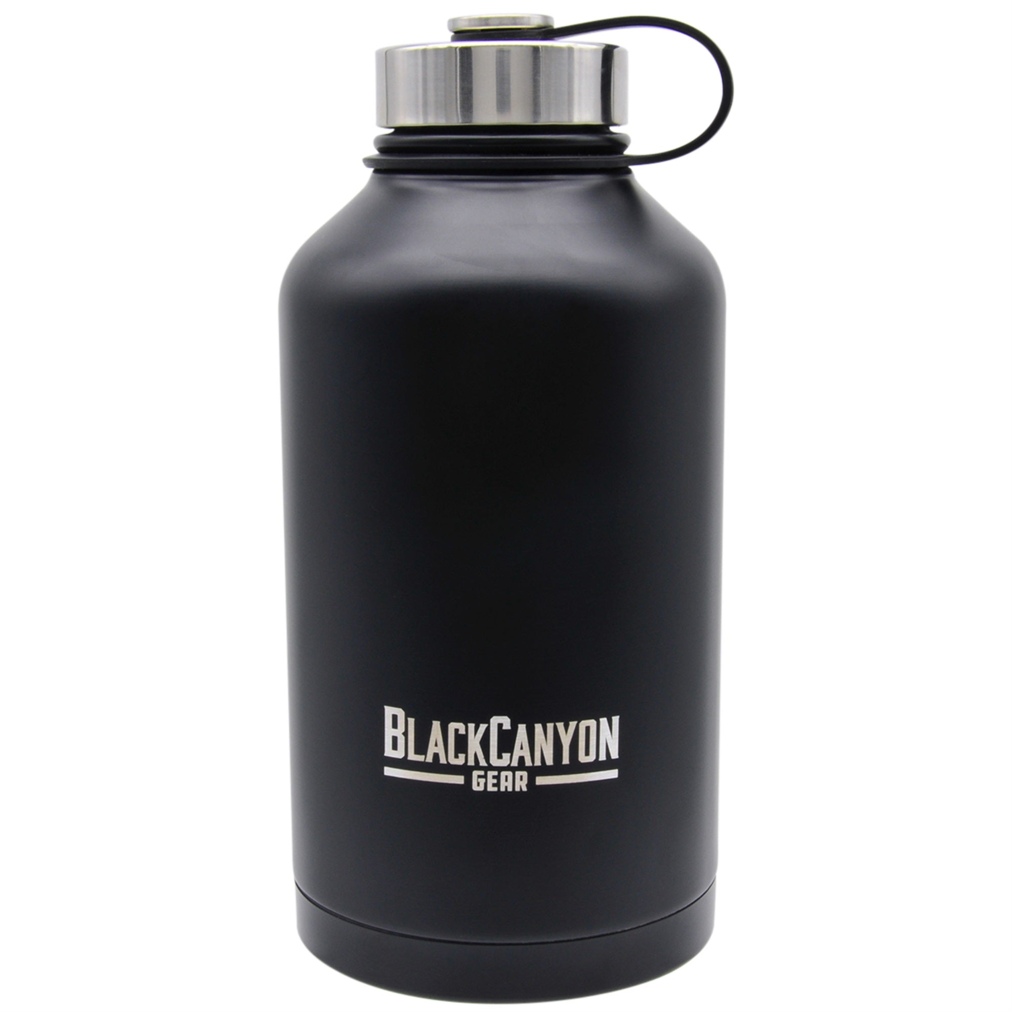 64Oz Tumbler Double Wall Travel Mug Stainless Steel Tumbler With Attached Lid Black Bco64Ozb