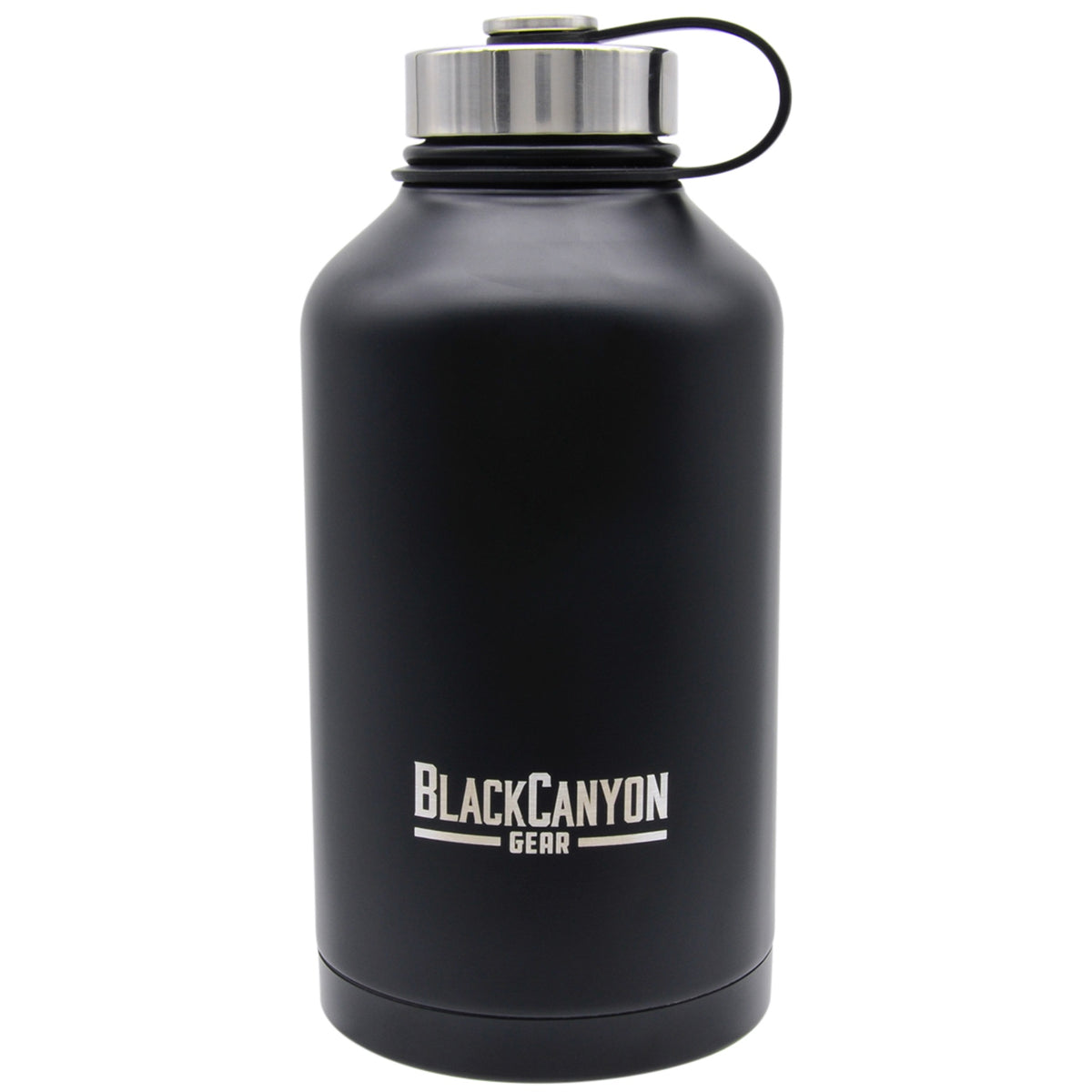 64Oz Tumbler Double Wall Travel Mug Stainless Steel Tumbler With Attached Lid Black Bco64Ozb