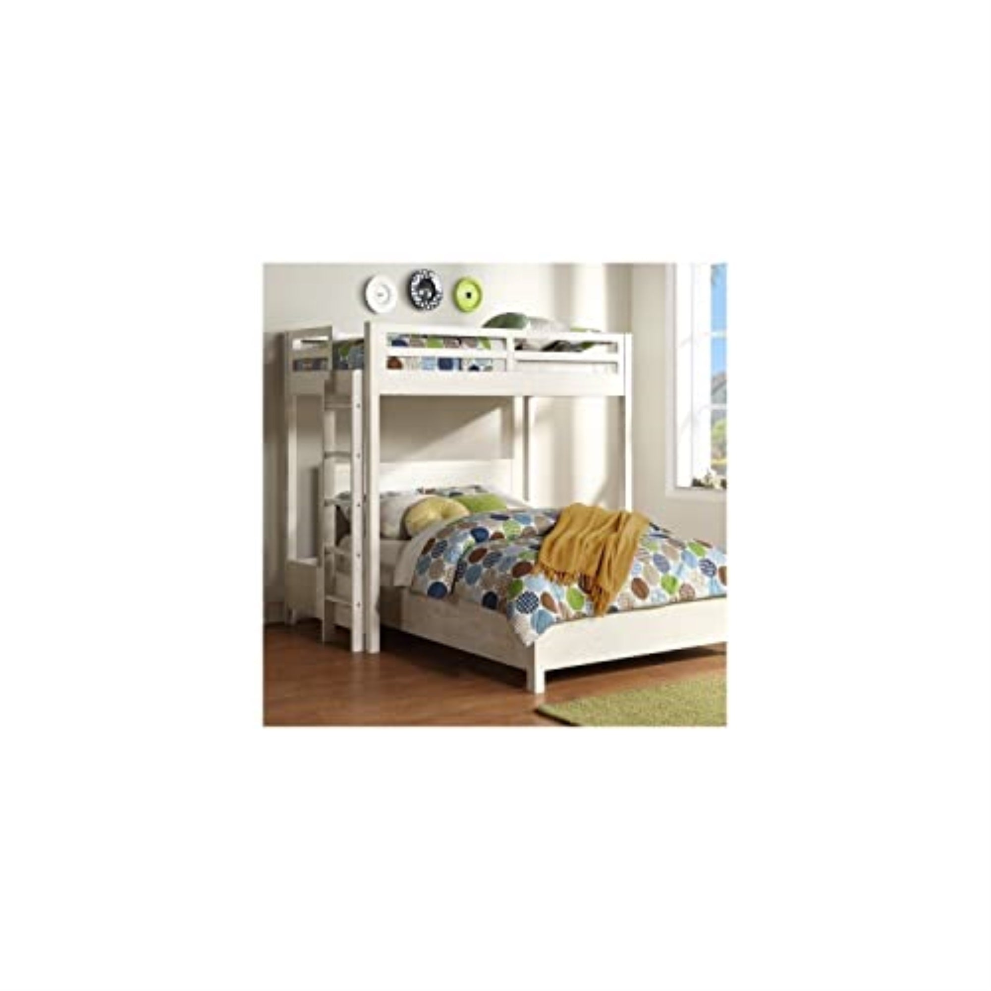 Bd00616 - Twin Loft Bed, Weathered White Finish - Celerina
