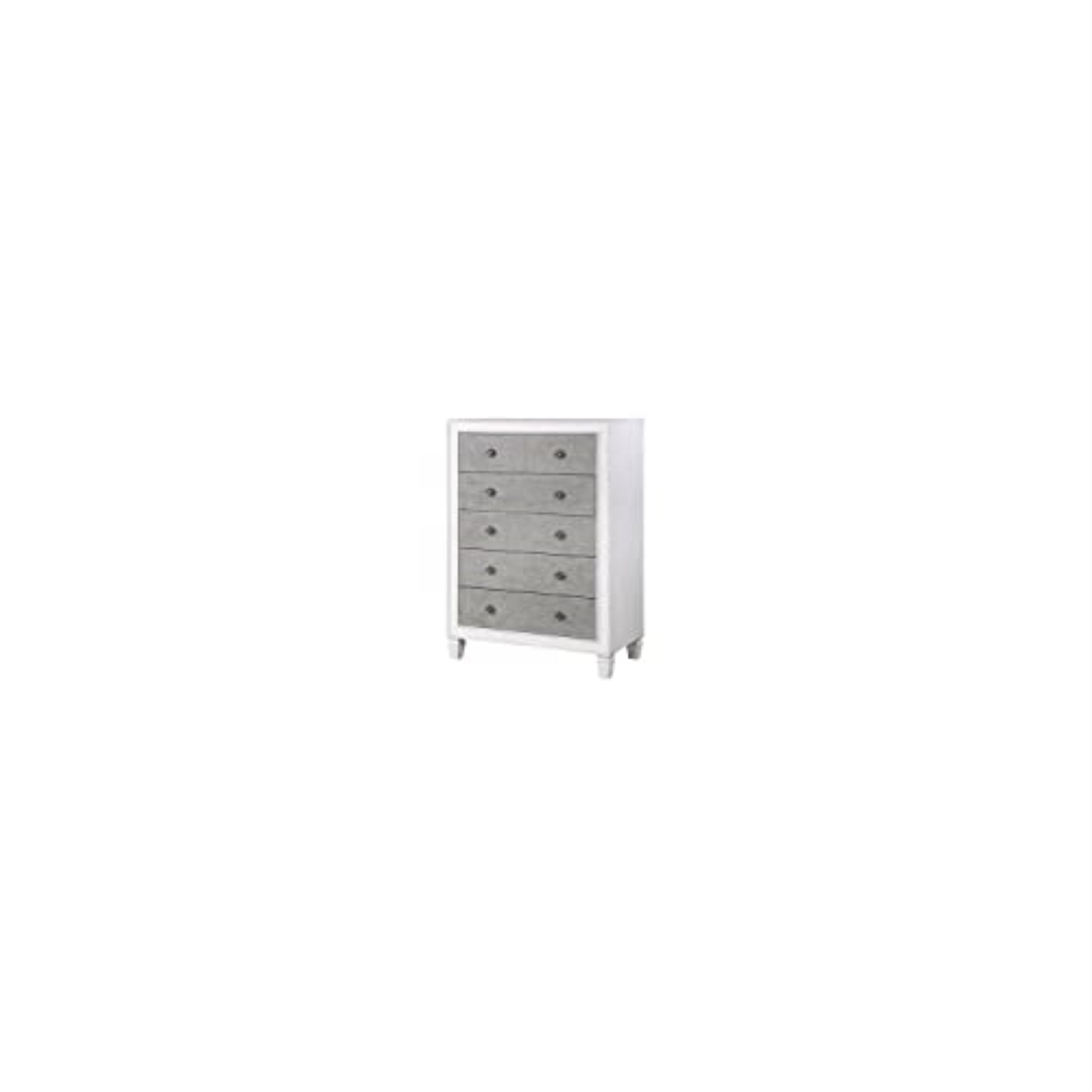 Bd00664 - Chest, Rustic Gray & Weathered White Finish - Katia
